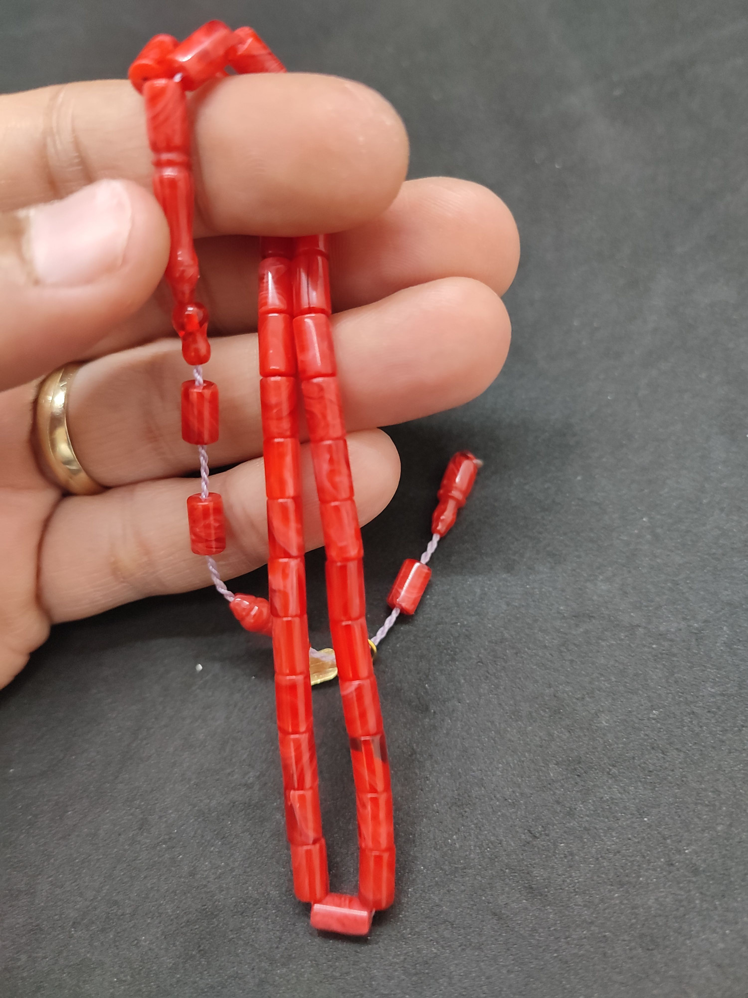 Serdal Akdeniz Usta Eseri Bilek Boy (Küçük Boy) Ok Gibi Bir Sıkma Kehribar Sertifikalı 9592 küçük resim 4