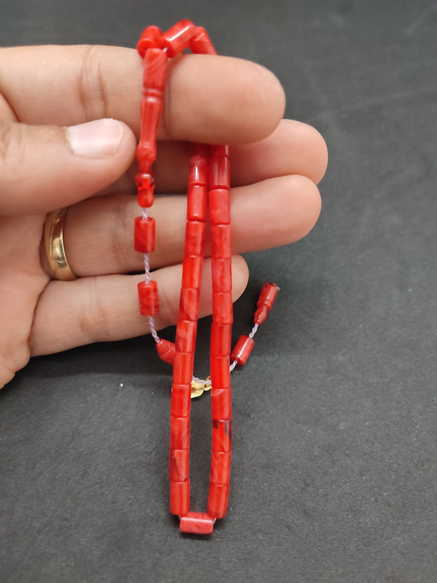 Serdal Akdeniz Usta Eseri Bilek Boy (Küçük Boy) Ok Gibi Bir Sıkma Kehribar Sertifikalı 9592 küçük resim 5