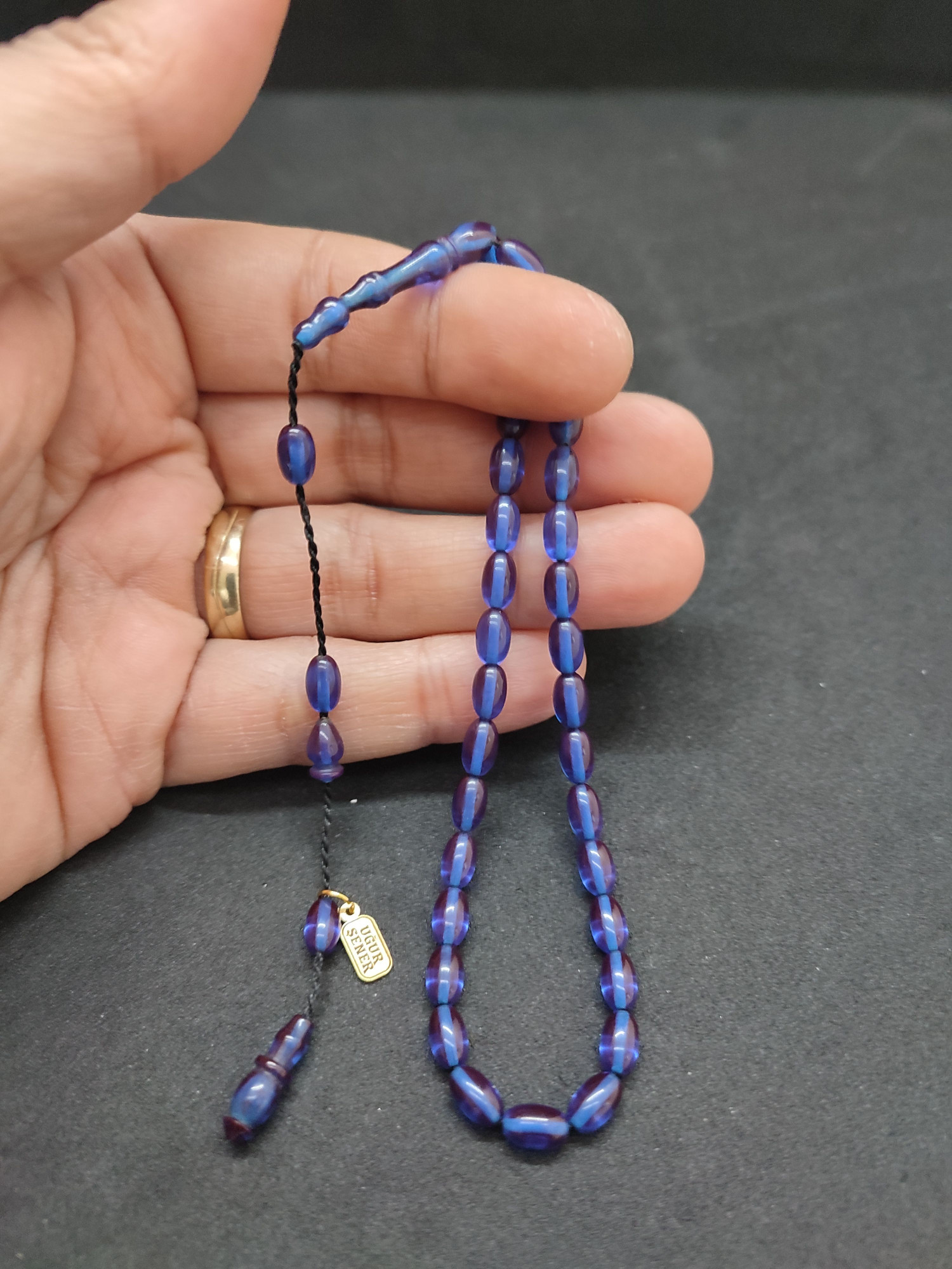 Uğur Şener Usta Eseri Bilek Boy (Küçük Boy) Ateş-i Kehribar Sertifikalı 9596 küçük resim 4