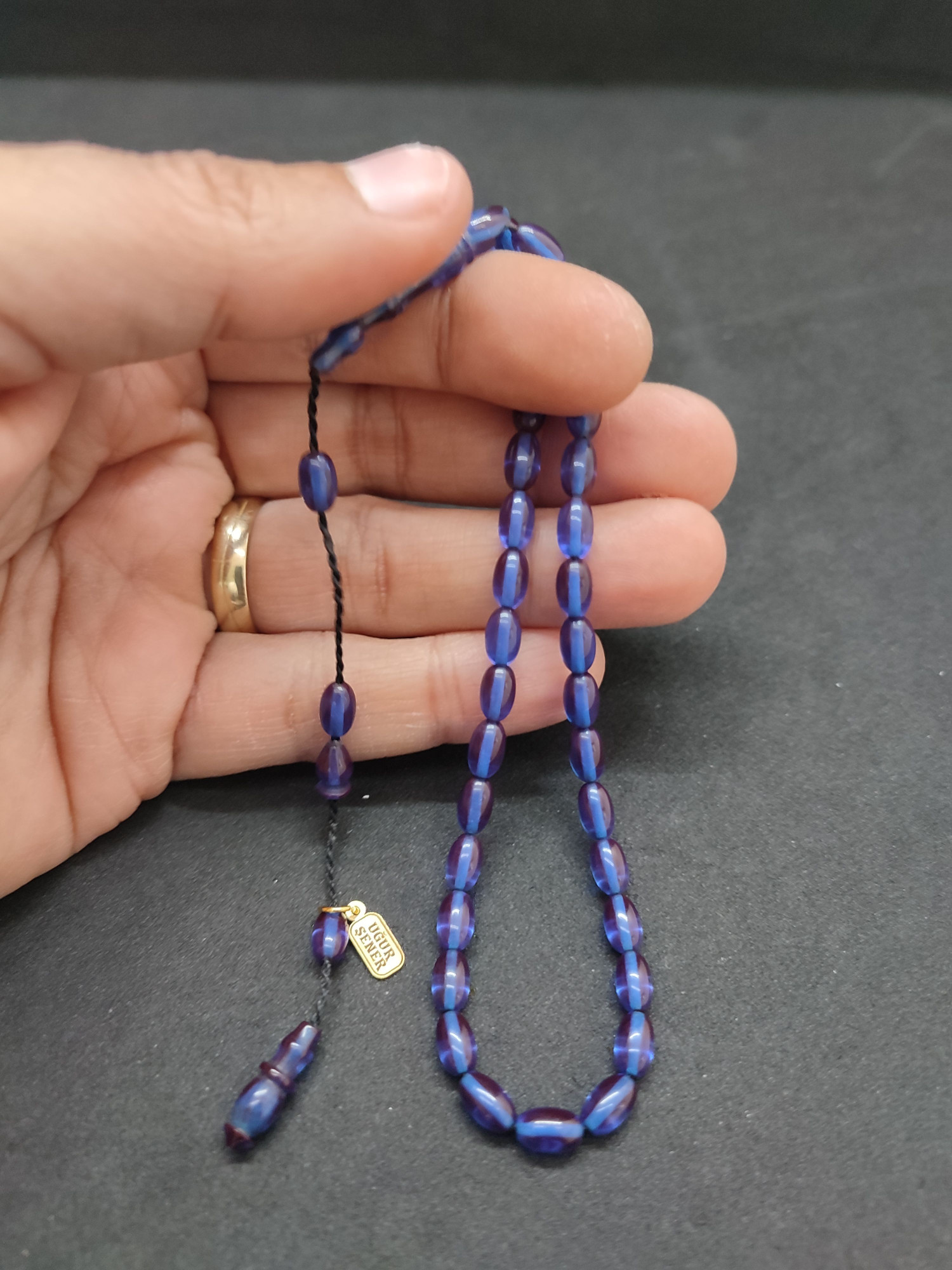 Uğur Şener Usta Eseri Bilek Boy (Küçük Boy) Ateş-i Kehribar Sertifikalı 9596 küçük resim 5