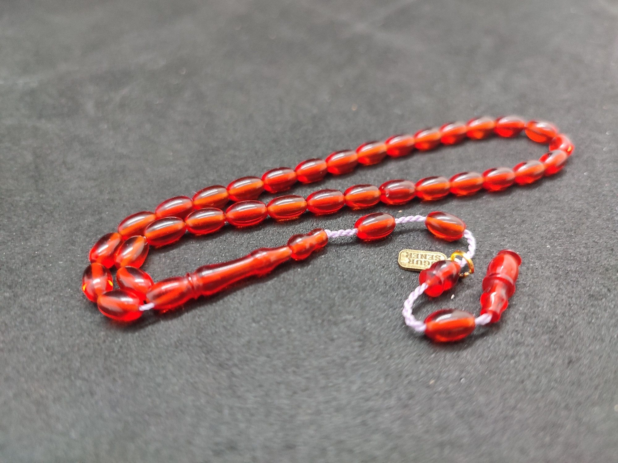 Uğur Şener Usta Eseri Bilek Boy (Küçük Boy) Ateş-i Kehribar Sertifikalı 9597 küçük resim 2