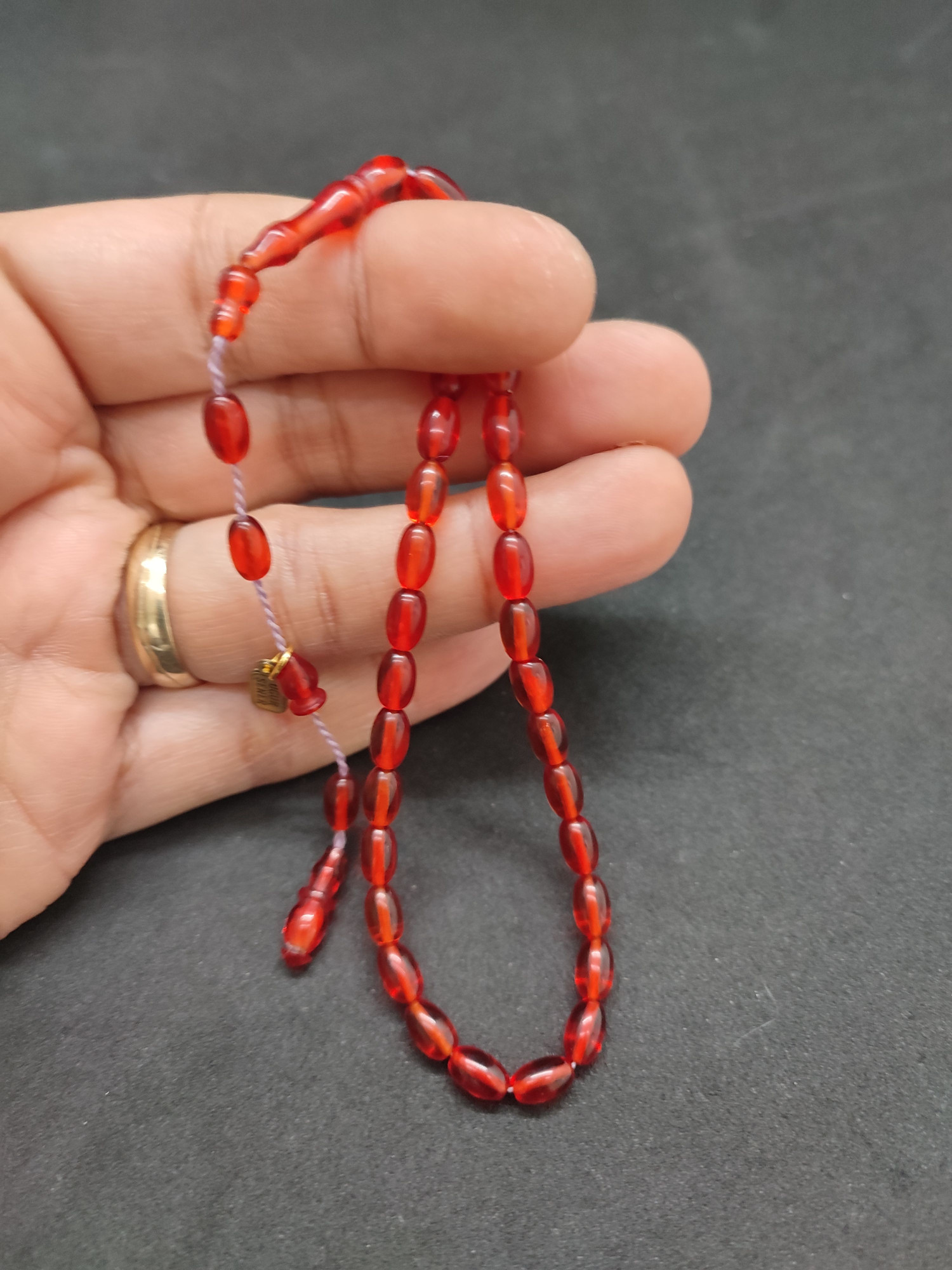 Uğur Şener Usta Eseri Bilek Boy (Küçük Boy) Ateş-i Kehribar Sertifikalı 9597 küçük resim 4