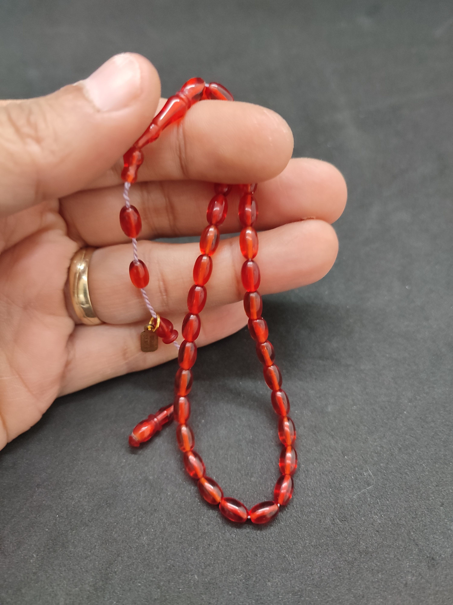 Uğur Şener Usta Eseri Bilek Boy (Küçük Boy) Ateş-i Kehribar Sertifikalı 9597 küçük resim 5