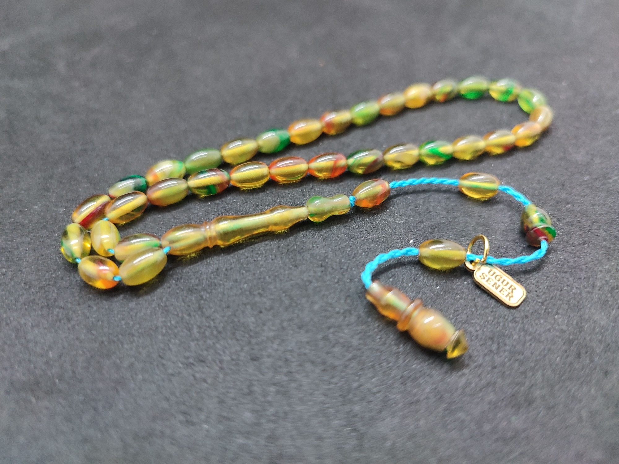 Uğur Şener Usta Eseri Bilek Boy (Küçük Boy) Ateş-i Kehribar Sertifikalı 9598 küçük resim 2