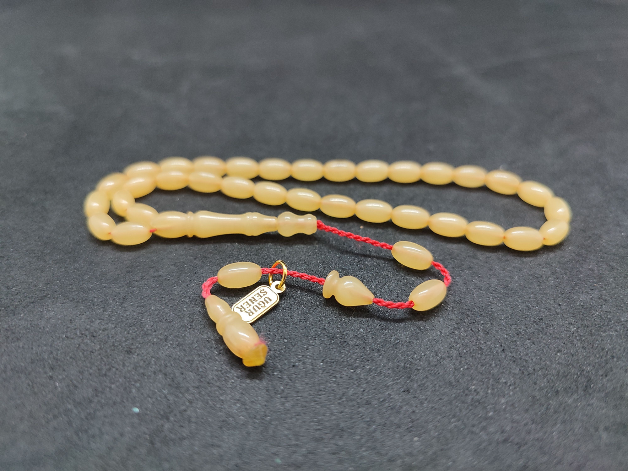 Uğur Şener Usta Eseri Bilek Boy (Küçük Boy) Sıkma Kehribar Sertifikalı 9602 küçük resim 2