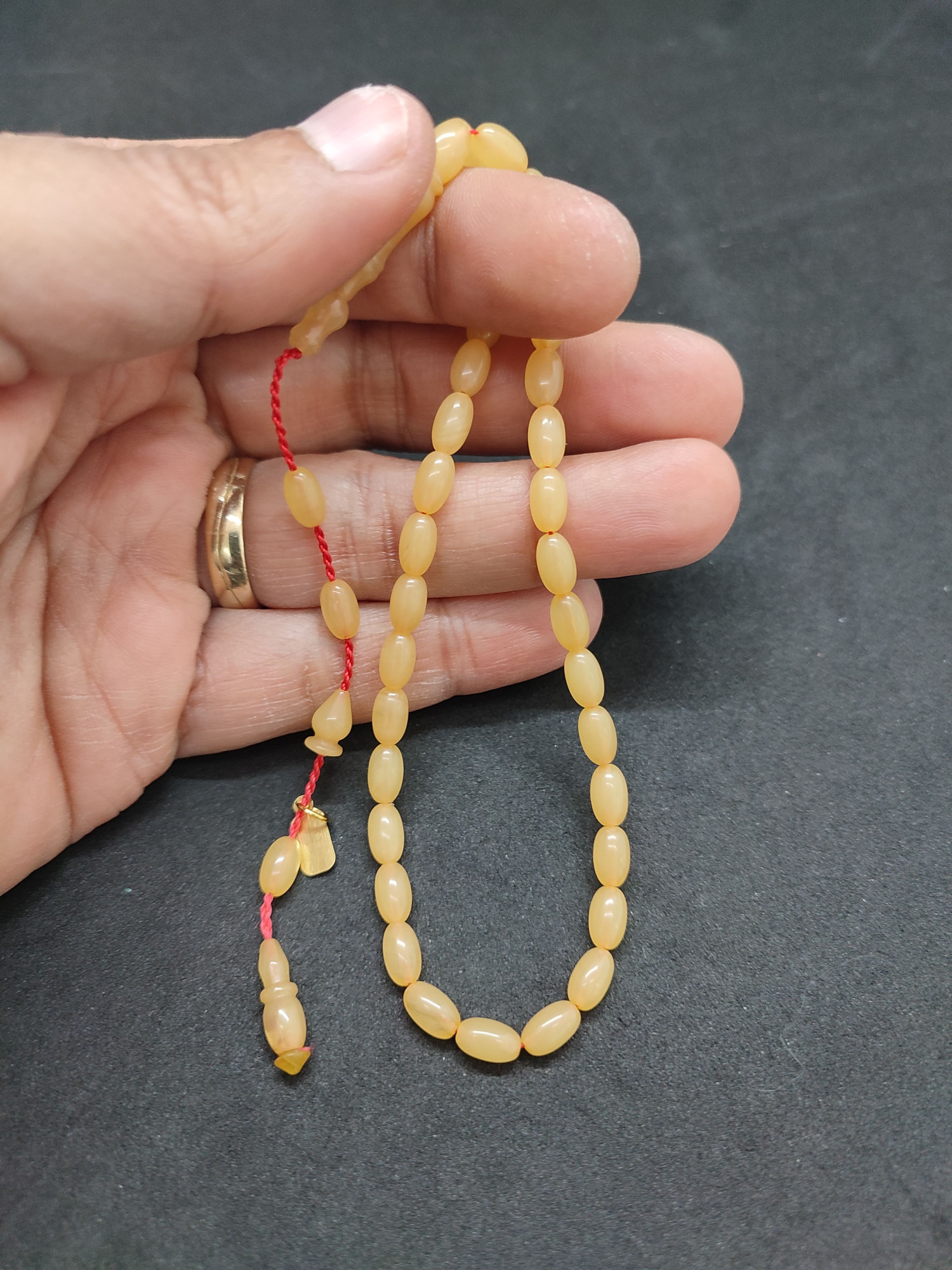 Uğur Şener Usta Eseri Bilek Boy (Küçük Boy) Sıkma Kehribar Sertifikalı 9602 küçük resim 5