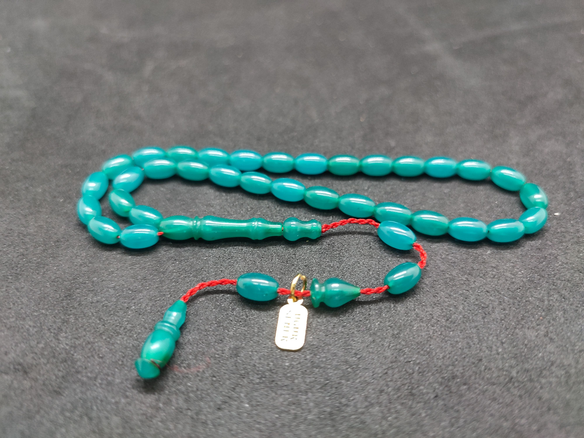 Uğur Şener Usta Eseri Bilek Boy (Küçük Boy) Sıkma Kehribar Sertifikalı 9603 küçük resim 2