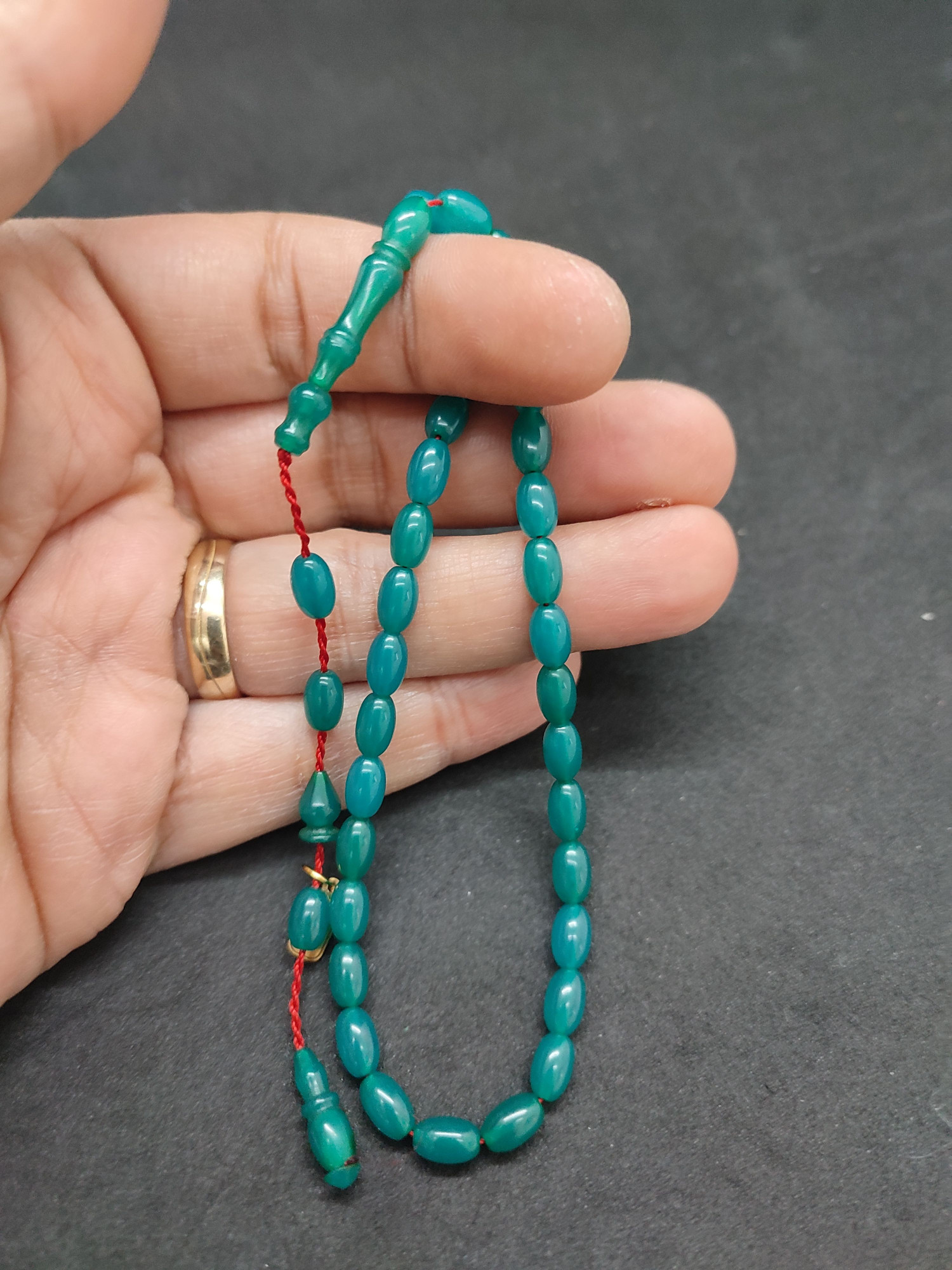 Uğur Şener Usta Eseri Bilek Boy (Küçük Boy) Sıkma Kehribar Sertifikalı 9603 küçük resim 4