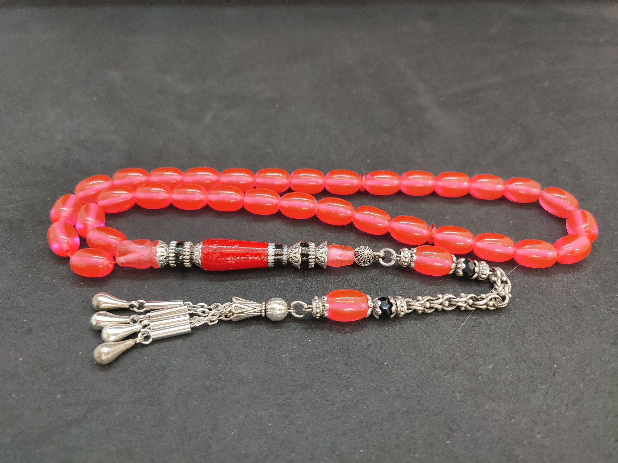 475 Ayar Gümüş Püskül 475 Ayar Gümüş Nakkaş Sentetik Opal Sertifikalı 9609