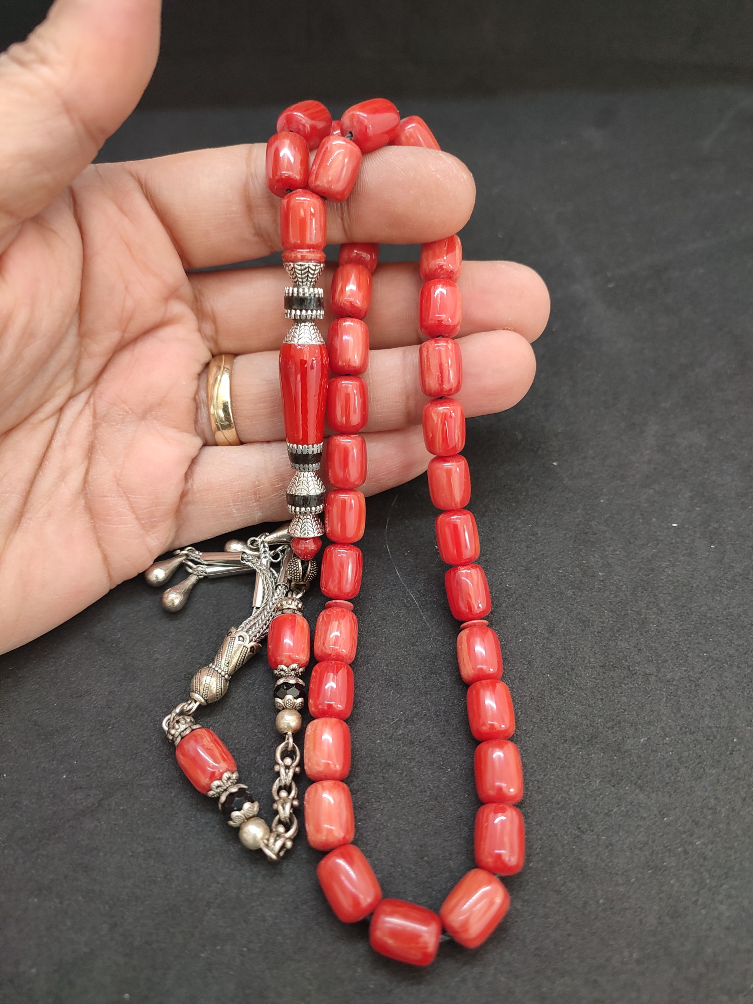 475 Ayar Gümüş Püskül 475 Ayar Gümüş Nakkaş Finlandiya Lapland Katalin Sertifikalı 9613 küçük resim 4