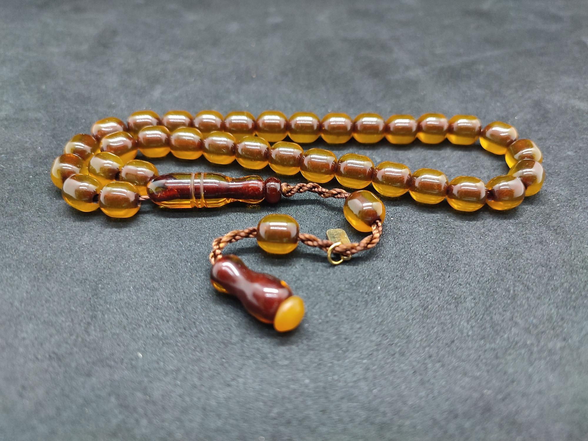 Hayyani Usta Eseri Çift Zımpara Çift Cilalı  Rengin Zirvesi Bir Sıkma Kehribar Sertifikalı 9630 küçük resim 2