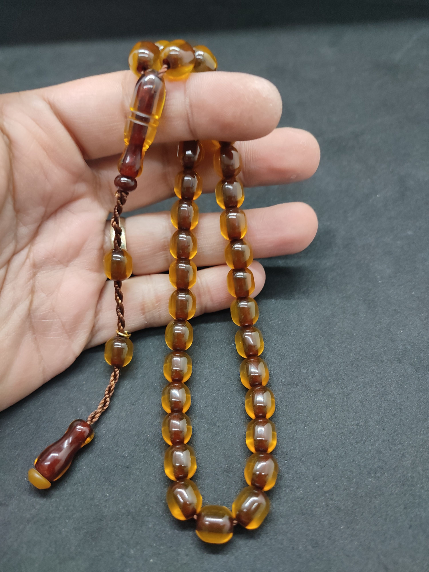 Hayyani Usta Eseri Çift Zımpara Çift Cilalı  Rengin Zirvesi Bir Sıkma Kehribar Sertifikalı 9630 küçük resim 4