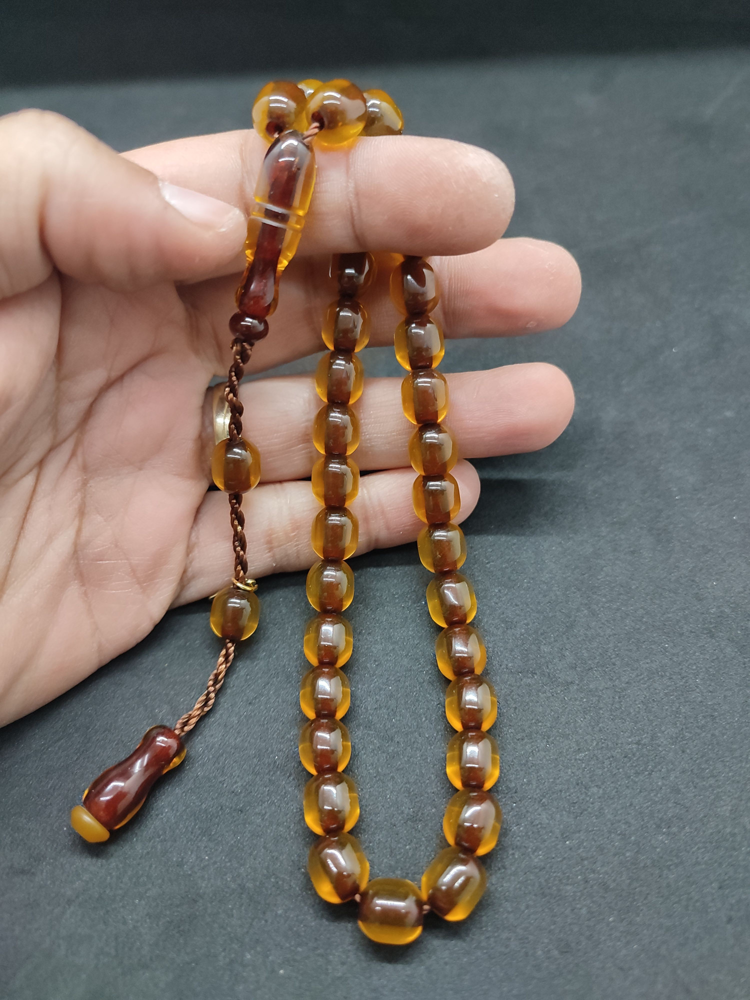 Hayyani Usta Eseri Çift Zımpara Çift Cilalı  Rengin Zirvesi Bir Sıkma Kehribar Sertifikalı 9630 küçük resim 5