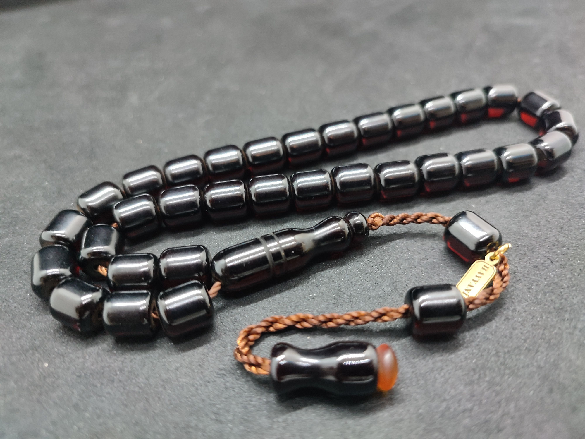 Hayyani Usta Eseri Çift Zımpara Çift Cilalı  Rengin Zirvesi Bir Sıkma Kehribar Sertifikalı 9631