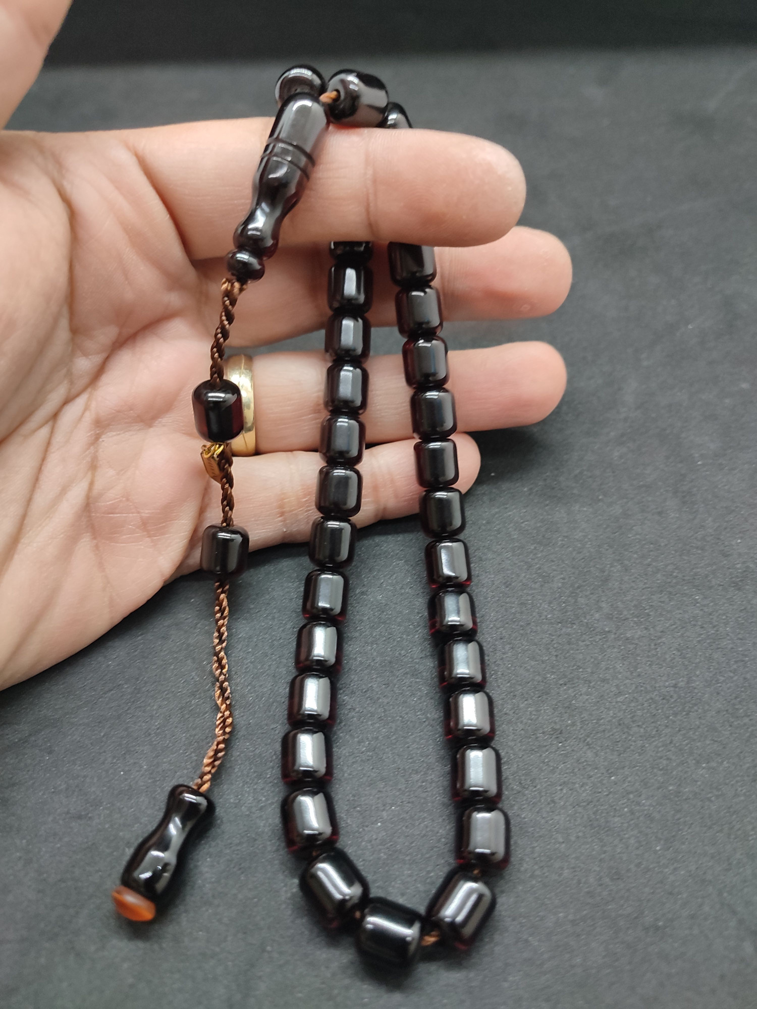 Hayyani Usta Eseri Çift Zımpara Çift Cilalı  Rengin Zirvesi Bir Sıkma Kehribar Sertifikalı 9631 küçük resim 3