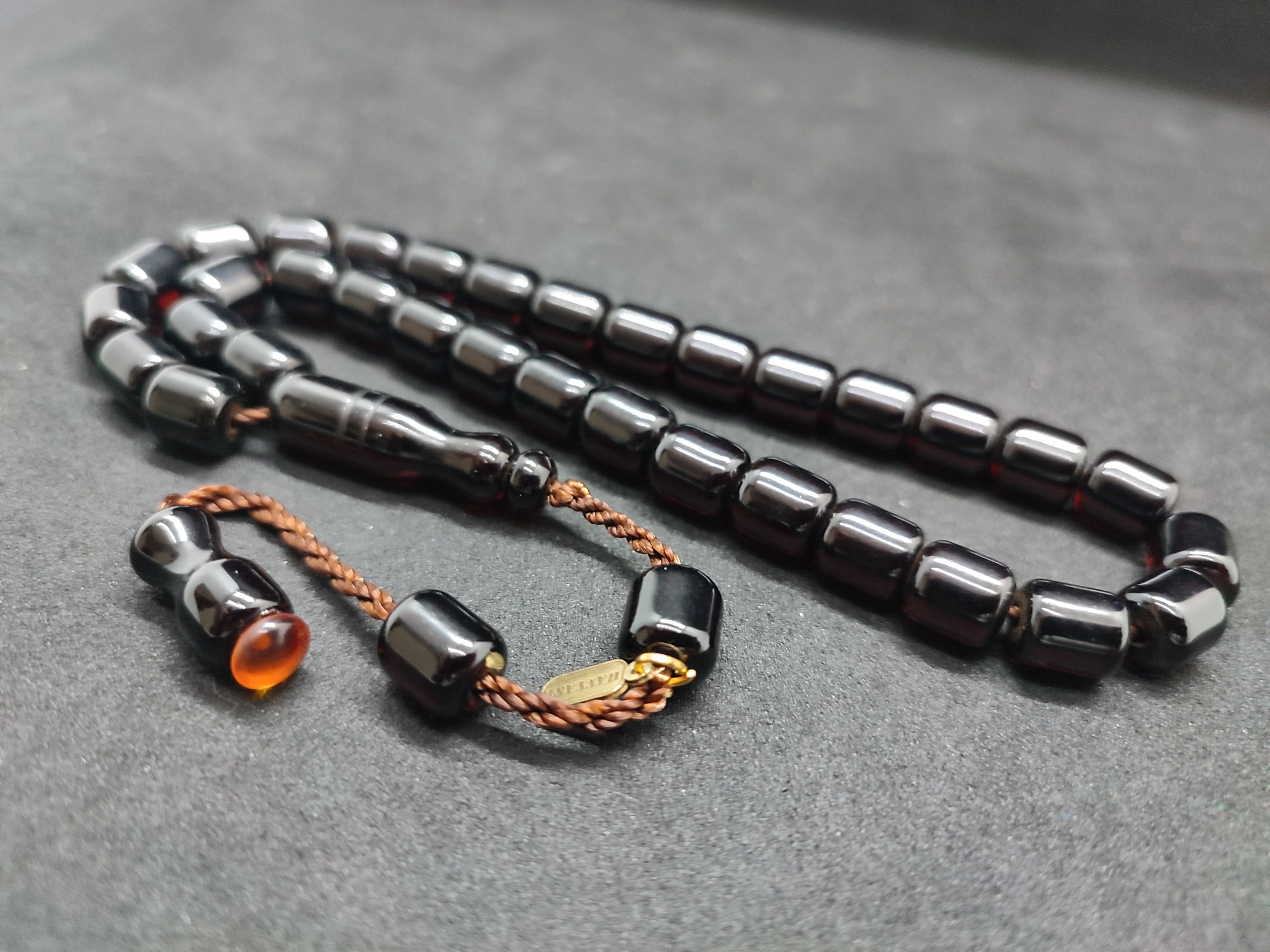 Hayyani Usta Eseri Çift Zımpara Çift Cilalı  Rengin Zirvesi Bir Sıkma Kehribar Sertifikalı 9631 küçük resim 4