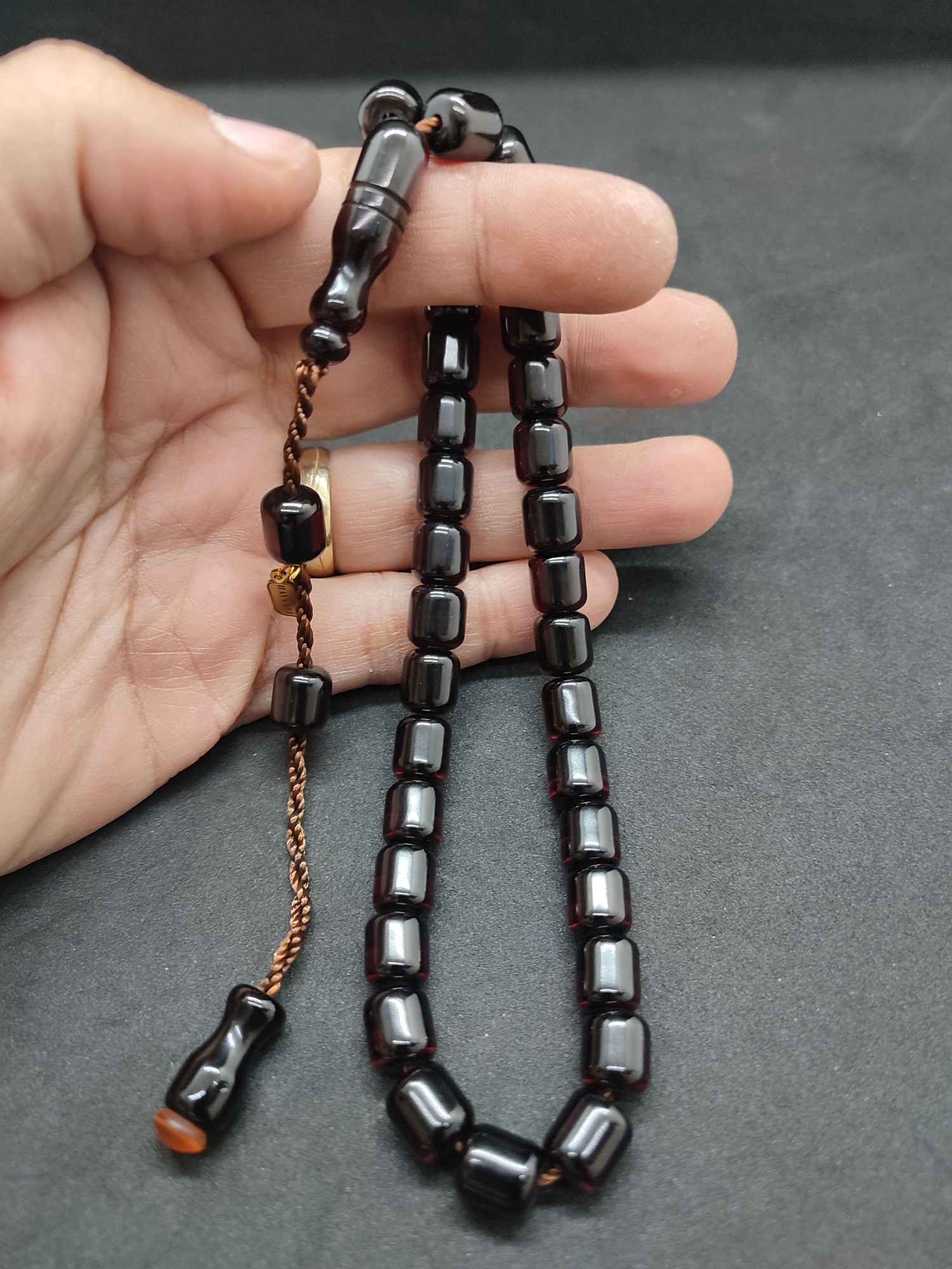 Hayyani Usta Eseri Çift Zımpara Çift Cilalı  Rengin Zirvesi Bir Sıkma Kehribar Sertifikalı 9631 küçük resim 5