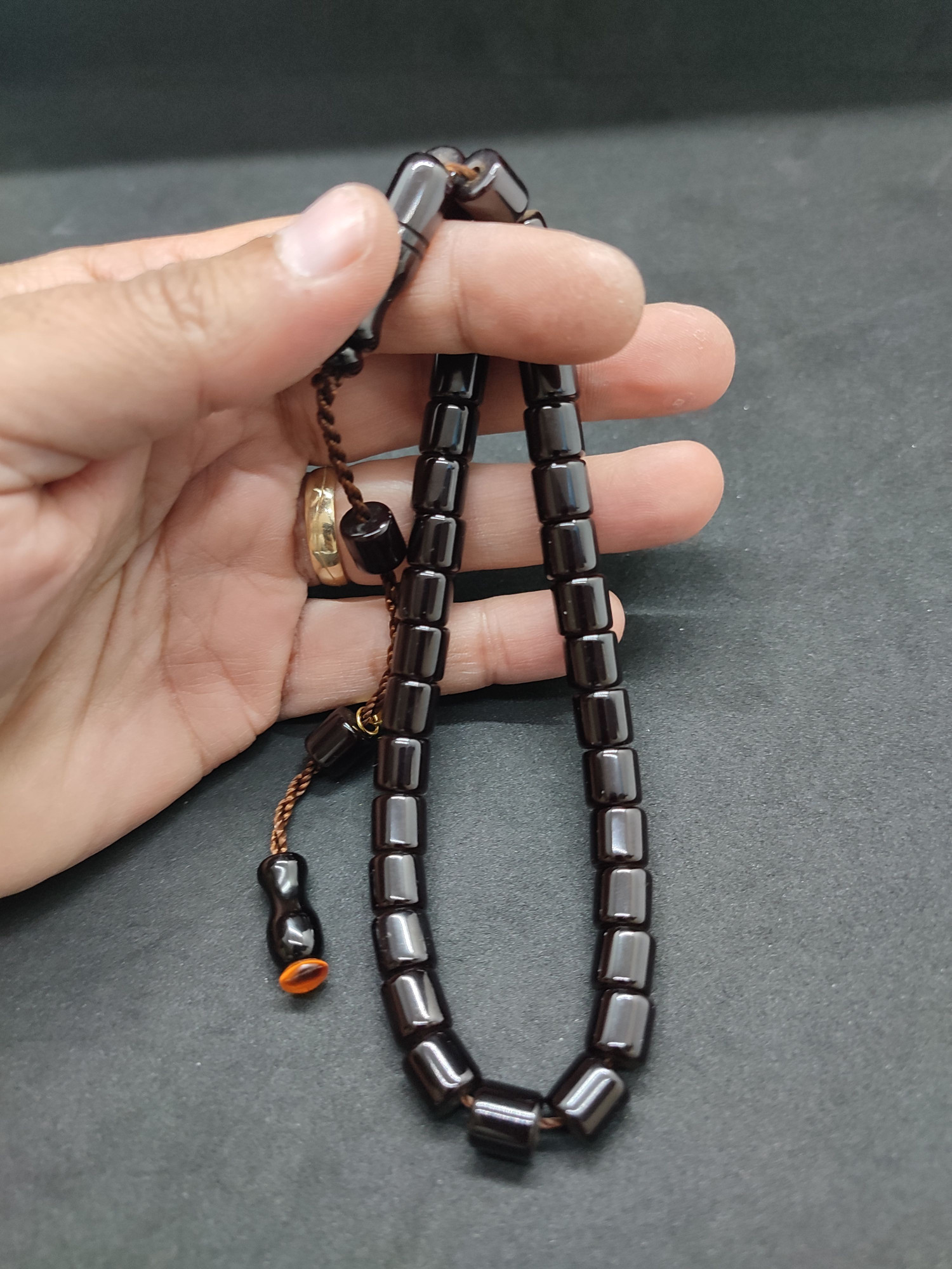 Hayyani Usta Eseri Çift Zımpara Çift Cilalı  Rengin Zirvesi Bir Sıkma Kehribar Sertifikalı 9632 küçük resim 5