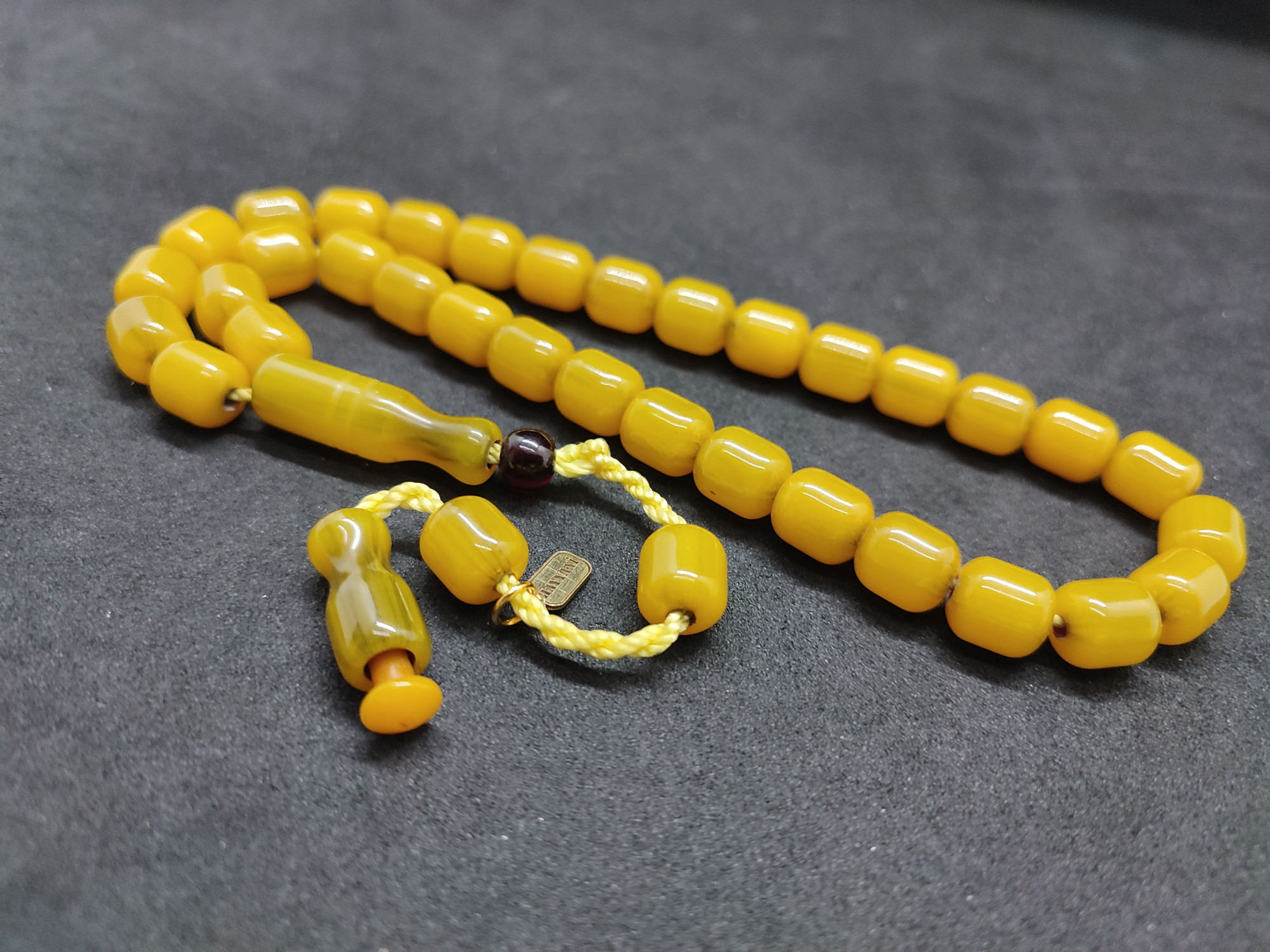 Hayyani Usta Eseri Çift Zımpara Çift Cilalı  Rengin Zirvesi Bir Sıkma Kehribar Sertifikalı 9633 küçük resim 3