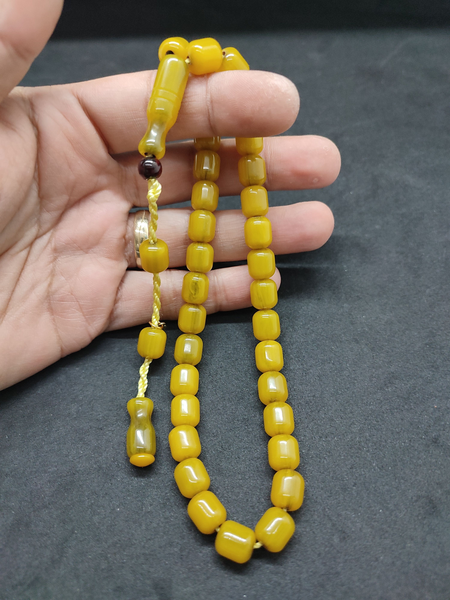 Hayyani Usta Eseri Çift Zımpara Çift Cilalı  Rengin Zirvesi Bir Sıkma Kehribar Sertifikalı 9633 küçük resim 4