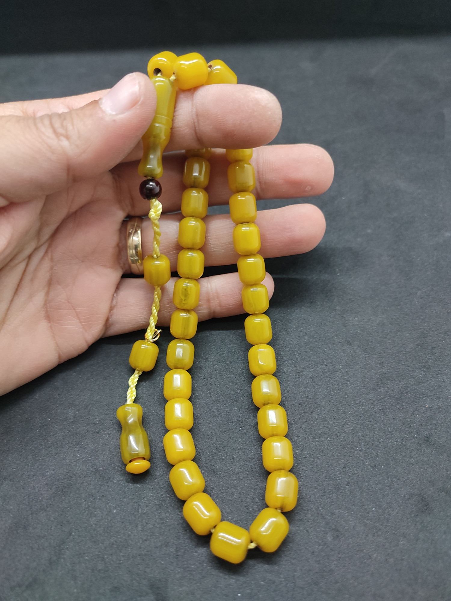 Hayyani Usta Eseri Çift Zımpara Çift Cilalı  Rengin Zirvesi Bir Sıkma Kehribar Sertifikalı 9633 küçük resim 5