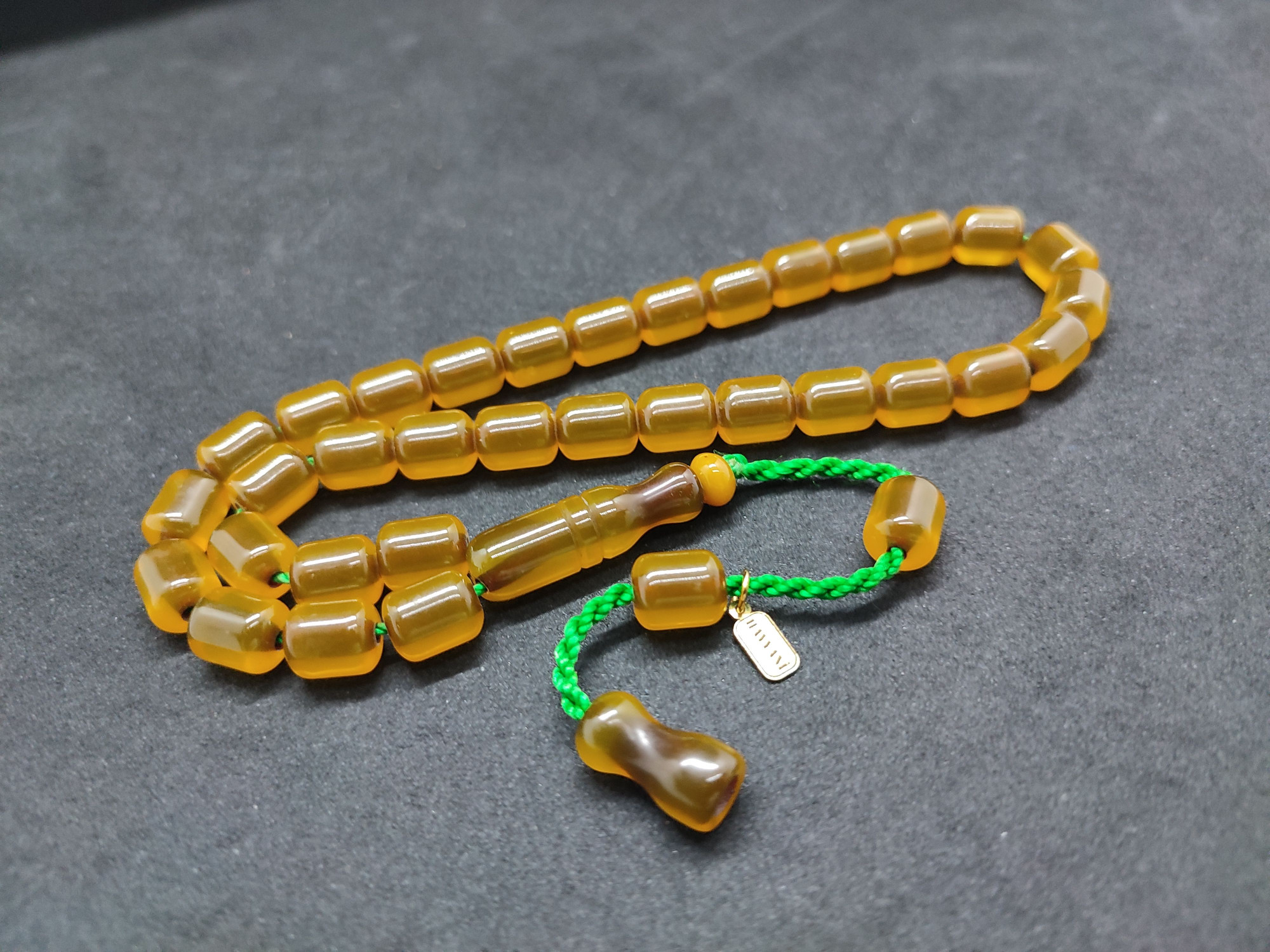 Hayyani Usta Eseri Çift Zımpara Çift Cilalı  Rengin Zirvesi Bir Sıkma Kehribar Sertifikalı 9634