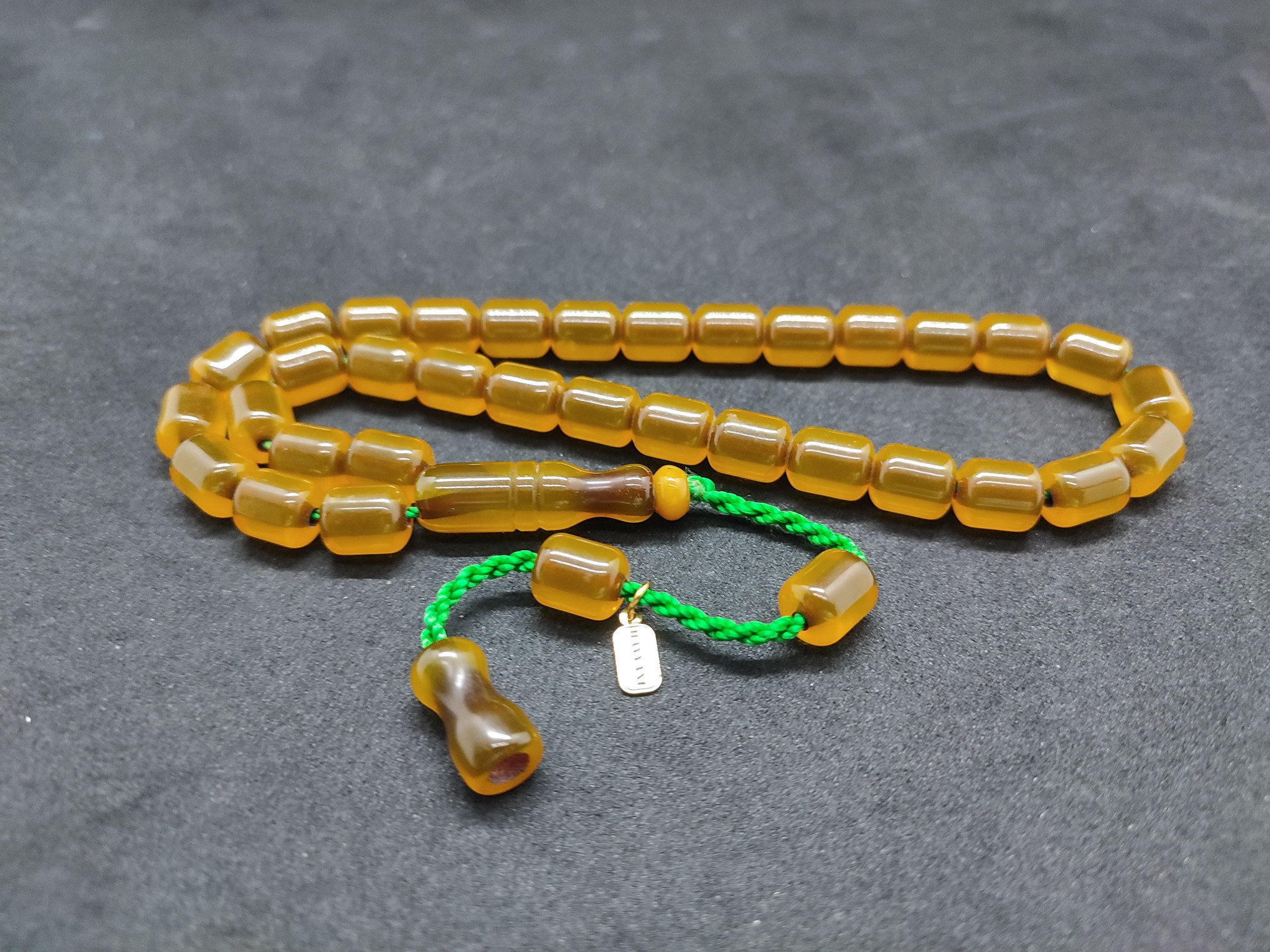 Hayyani Usta Eseri Çift Zımpara Çift Cilalı  Rengin Zirvesi Bir Sıkma Kehribar Sertifikalı 9634 küçük resim 2