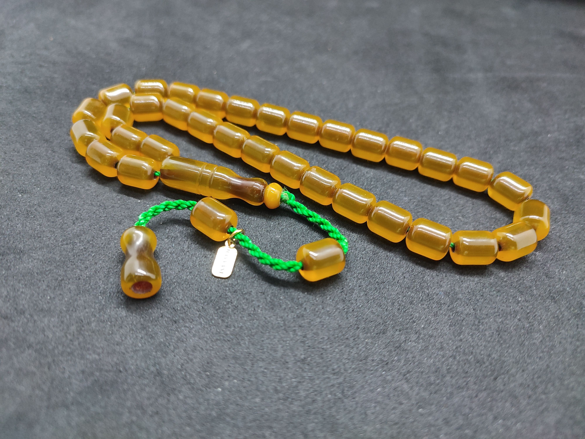 Hayyani Usta Eseri Çift Zımpara Çift Cilalı  Rengin Zirvesi Bir Sıkma Kehribar Sertifikalı 9634 küçük resim 4