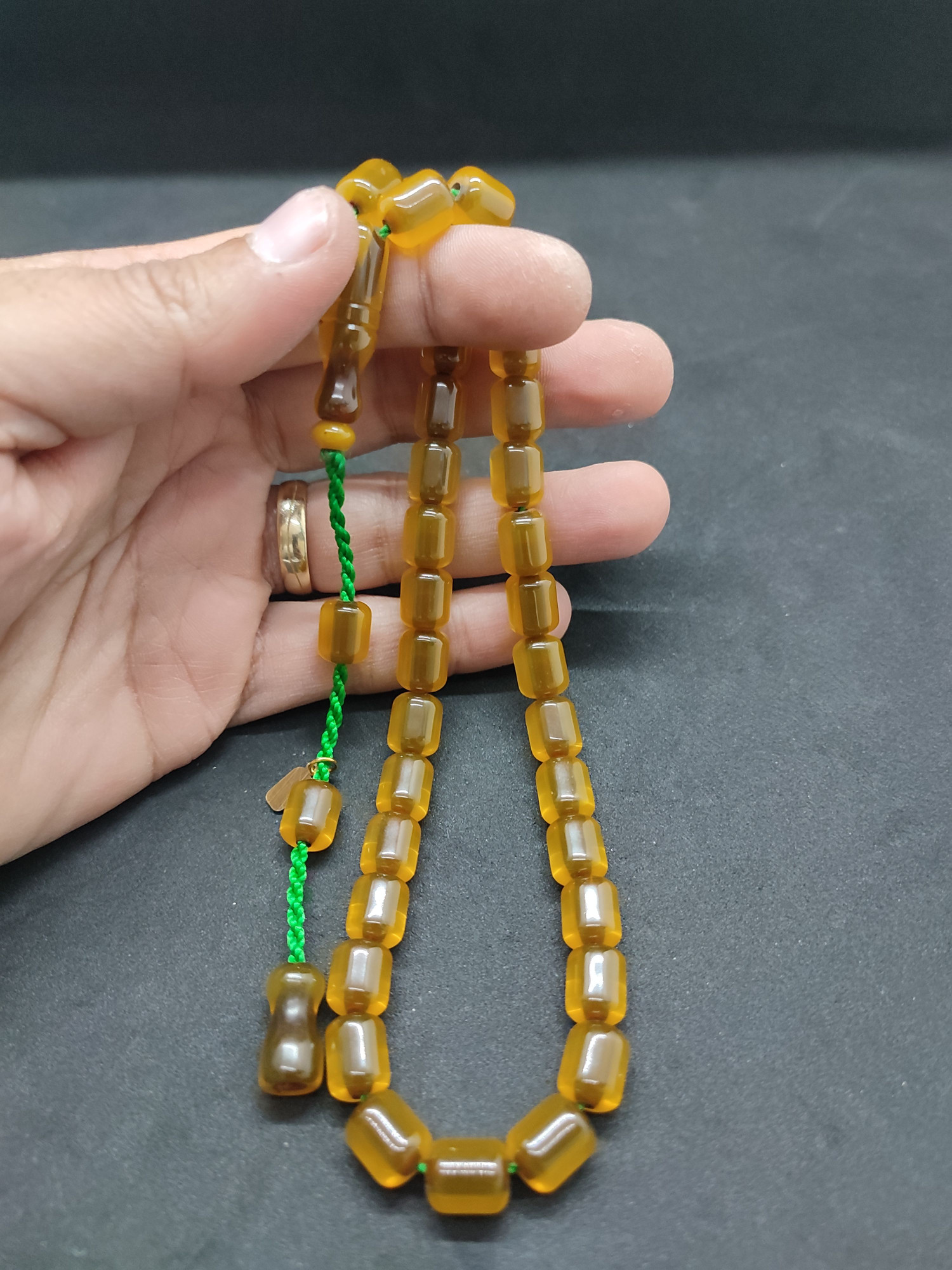 Hayyani Usta Eseri Çift Zımpara Çift Cilalı  Rengin Zirvesi Bir Sıkma Kehribar Sertifikalı 9634 küçük resim 5