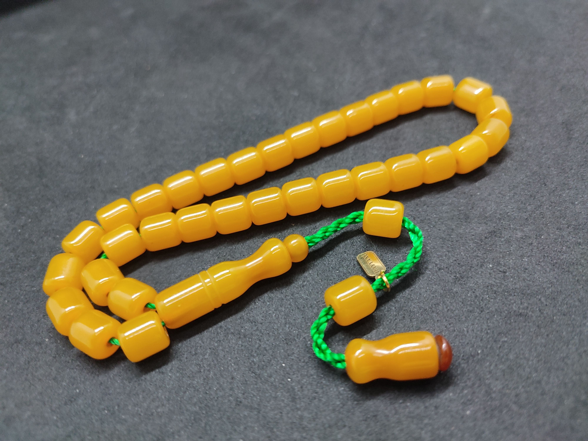 Hayyani Usta Eseri Çift Zımpara Çift Cilalı  Rengin Zirvesi Bir Sıkma Kehribar Sertifikalı 9635