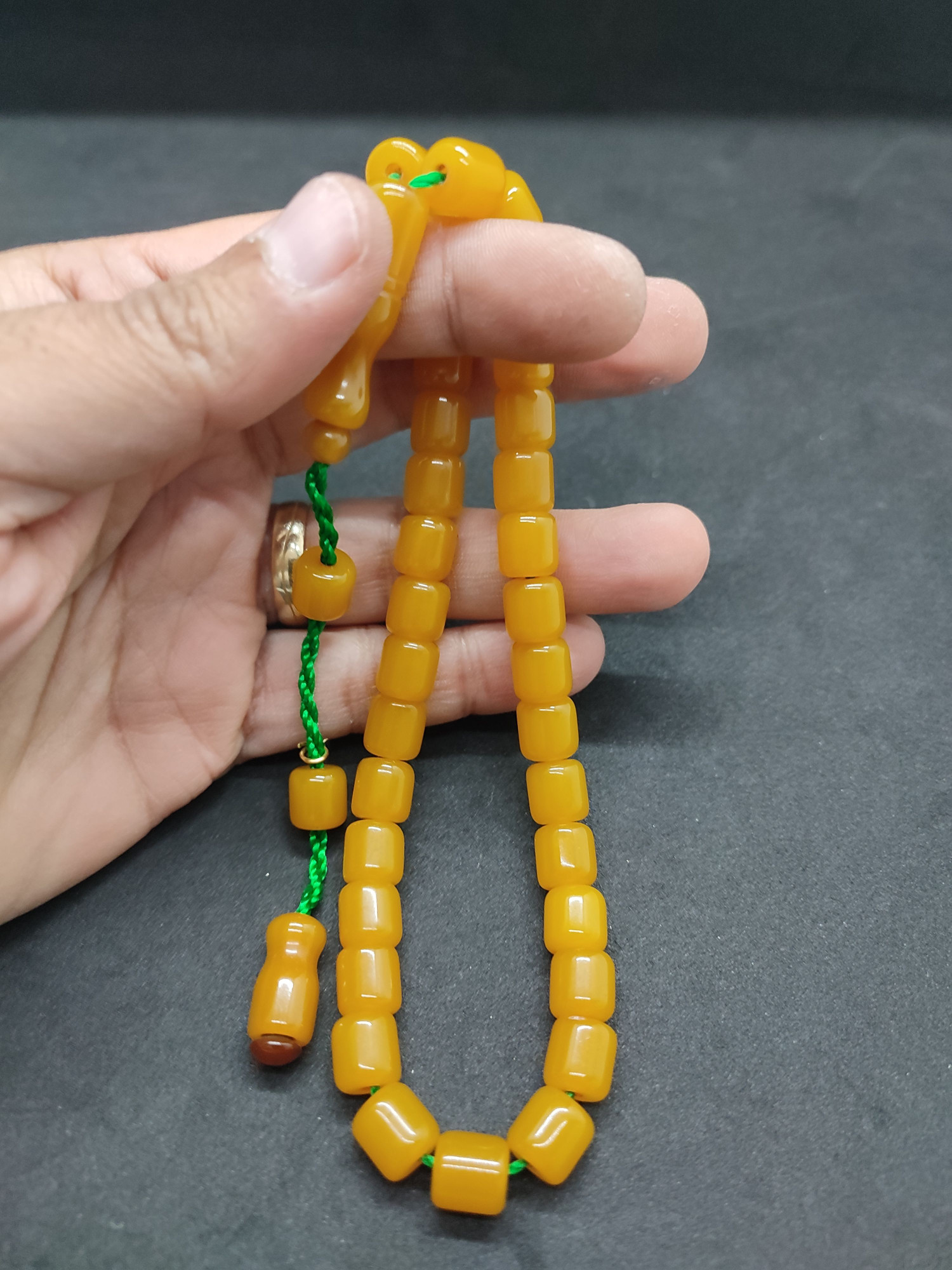 Hayyani Usta Eseri Çift Zımpara Çift Cilalı  Rengin Zirvesi Bir Sıkma Kehribar Sertifikalı 9635 küçük resim 5