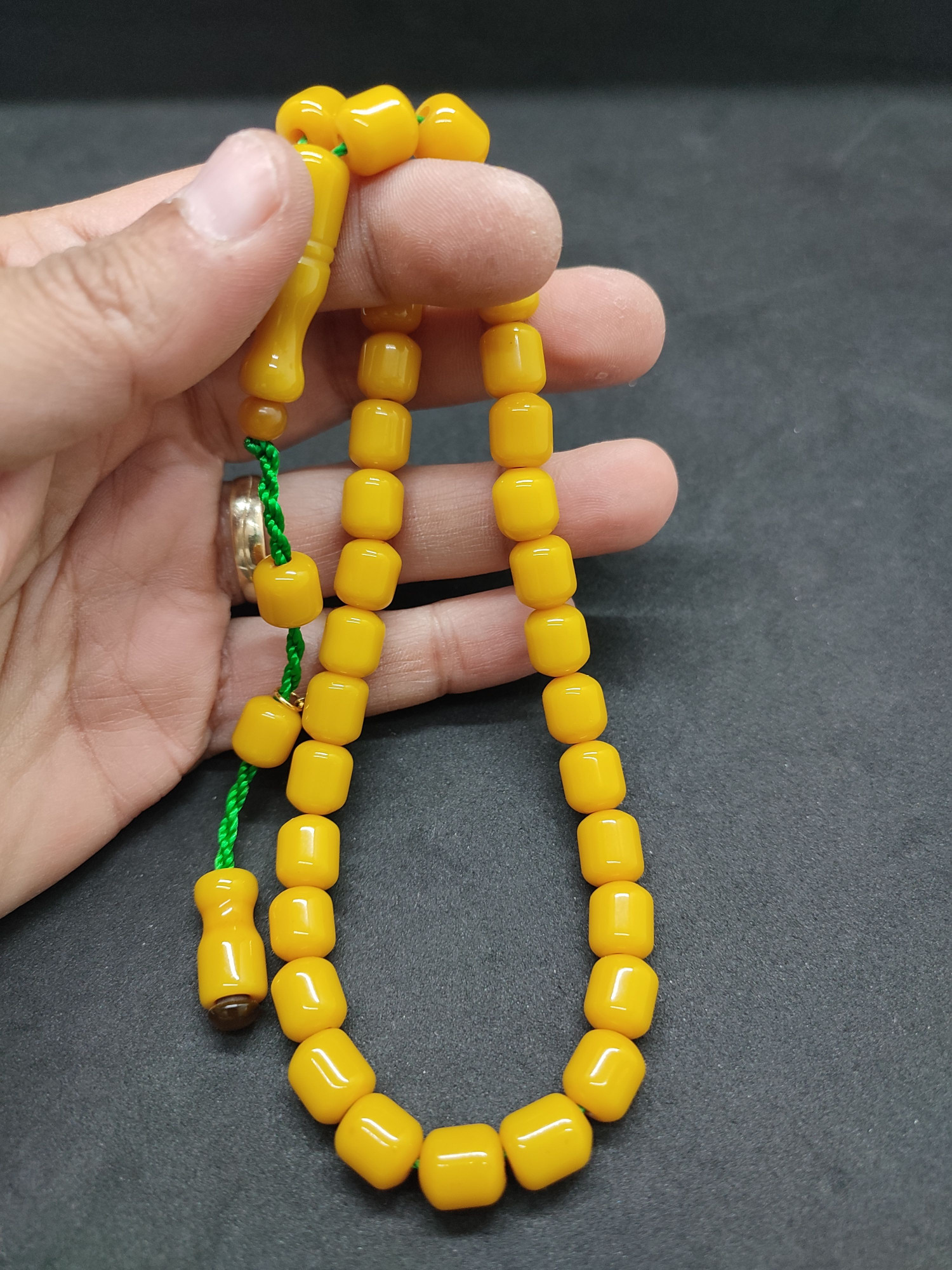 Hayyani Usta Eseri Çift Zımpara Çift Cilalı  Rengin Zirvesi Bir Sıkma Kehribar Sertifikalı 9636 küçük resim 5