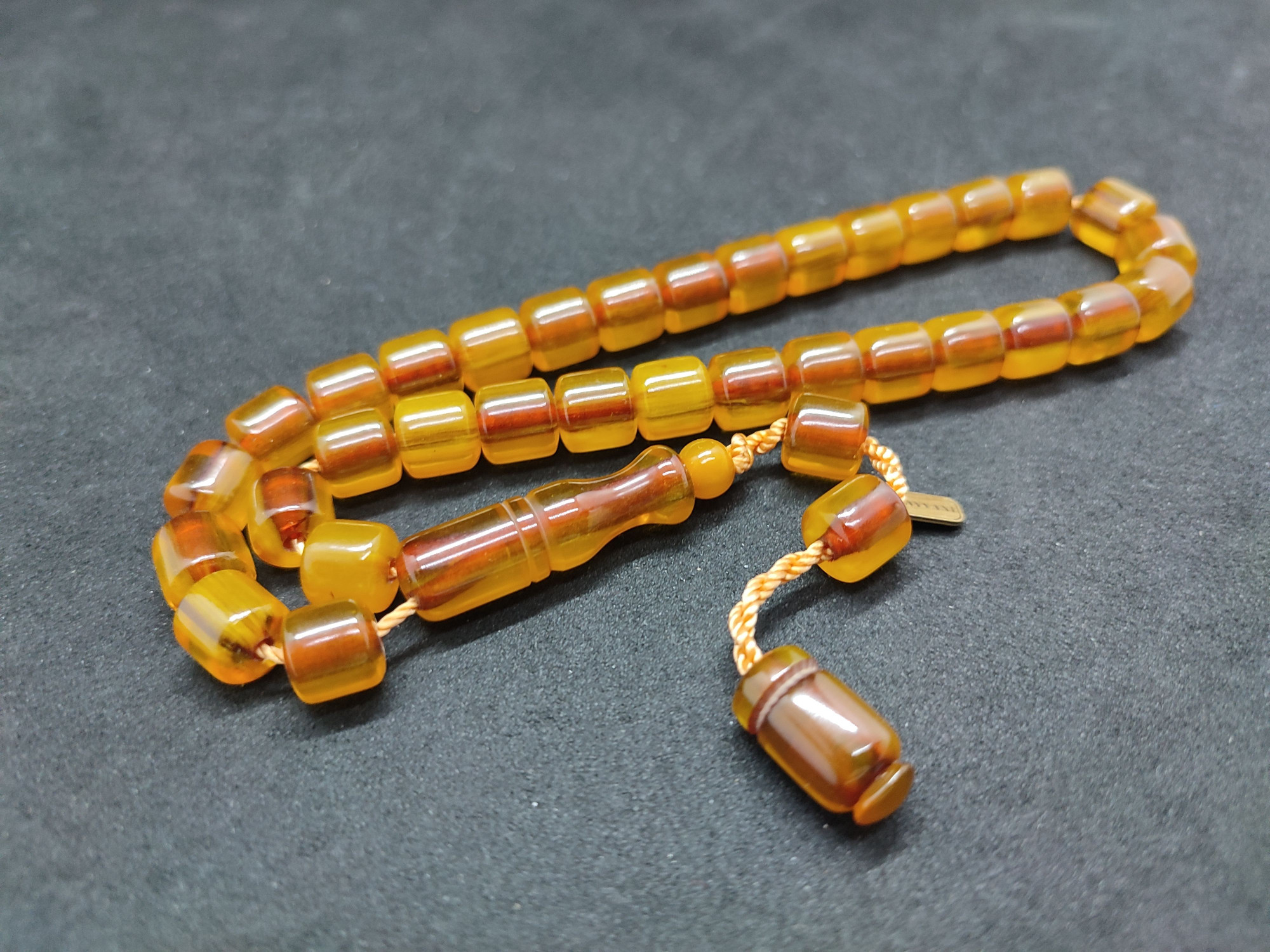 Hayyani Usta Eseri Çift Zımpara Çift Cilalı  Rengin Zirvesi Bir Sıkma Kehribar Sertifikalı 9637