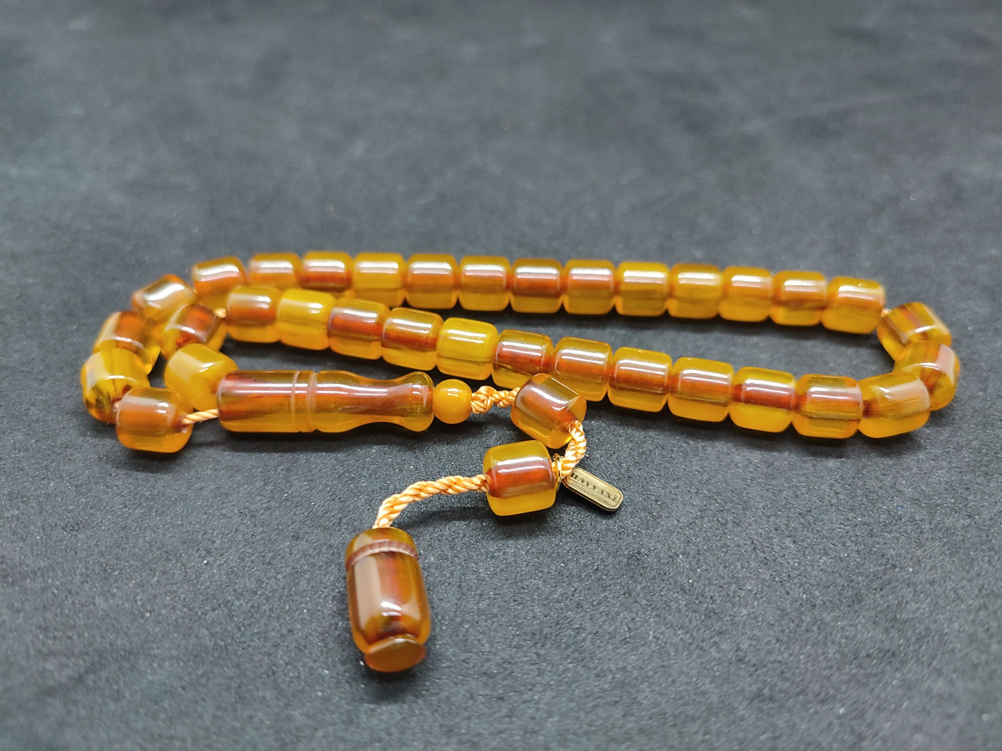 Hayyani Usta Eseri Çift Zımpara Çift Cilalı  Rengin Zirvesi Bir Sıkma Kehribar Sertifikalı 9637 küçük resim 2