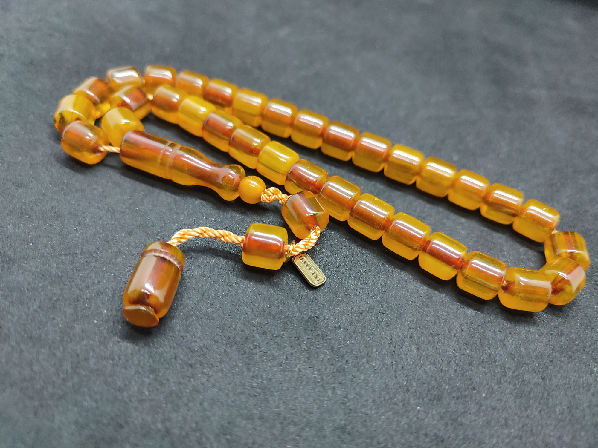 Hayyani Usta Eseri Çift Zımpara Çift Cilalı  Rengin Zirvesi Bir Sıkma Kehribar Sertifikalı 9637 küçük resim 3