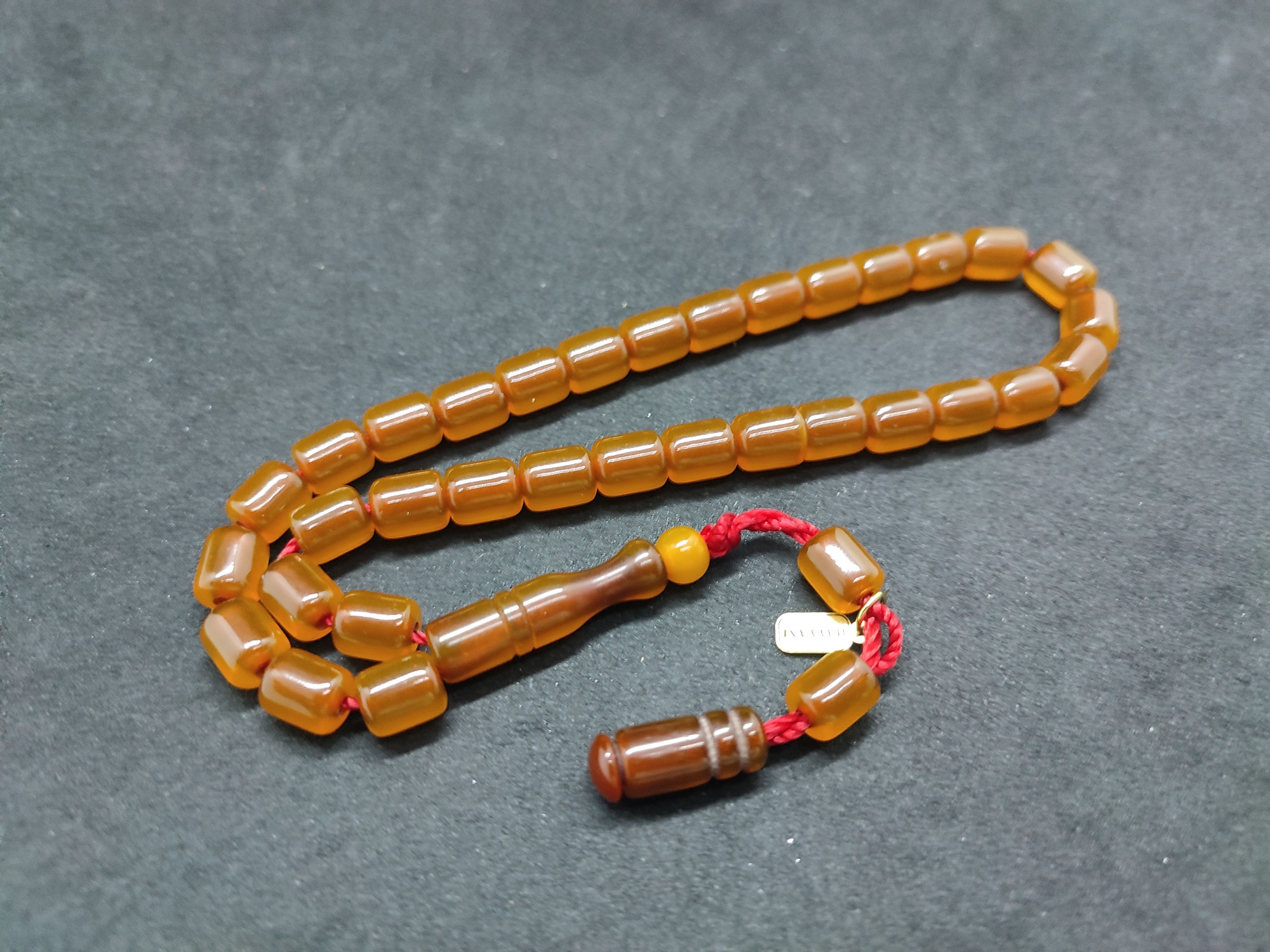 Hayyani Usta Eseri Çift Zımpara Çift Cilalı  Rengin Zirvesi Bir Sıkma Kehribar Sertifikalı 9638