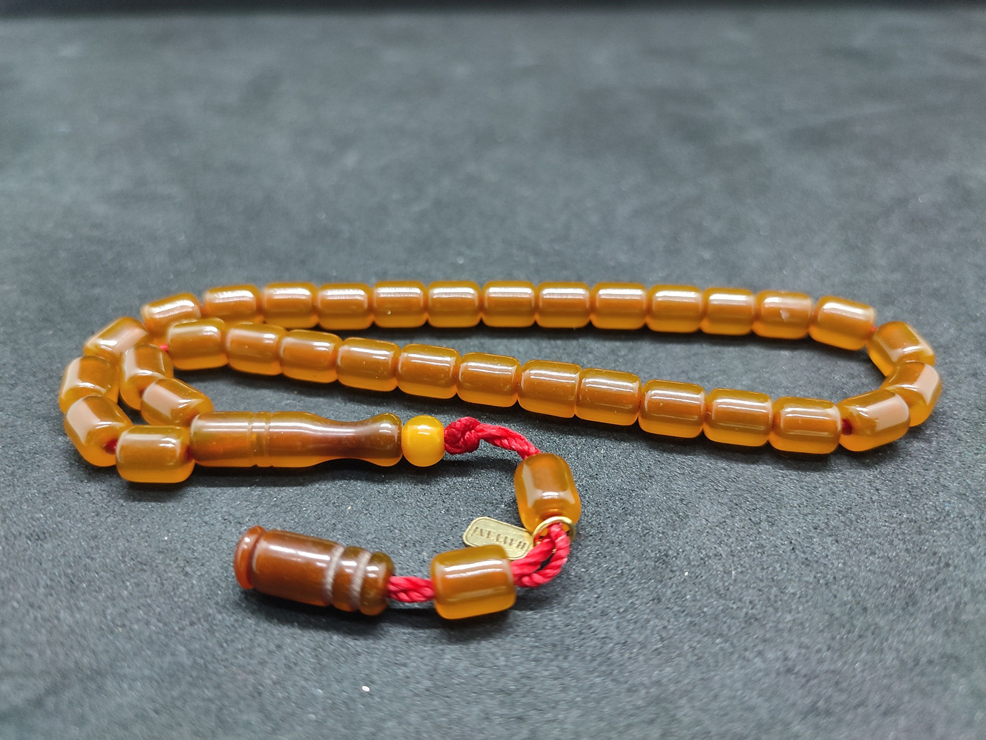 Hayyani Usta Eseri Çift Zımpara Çift Cilalı  Rengin Zirvesi Bir Sıkma Kehribar Sertifikalı 9638 küçük resim 2