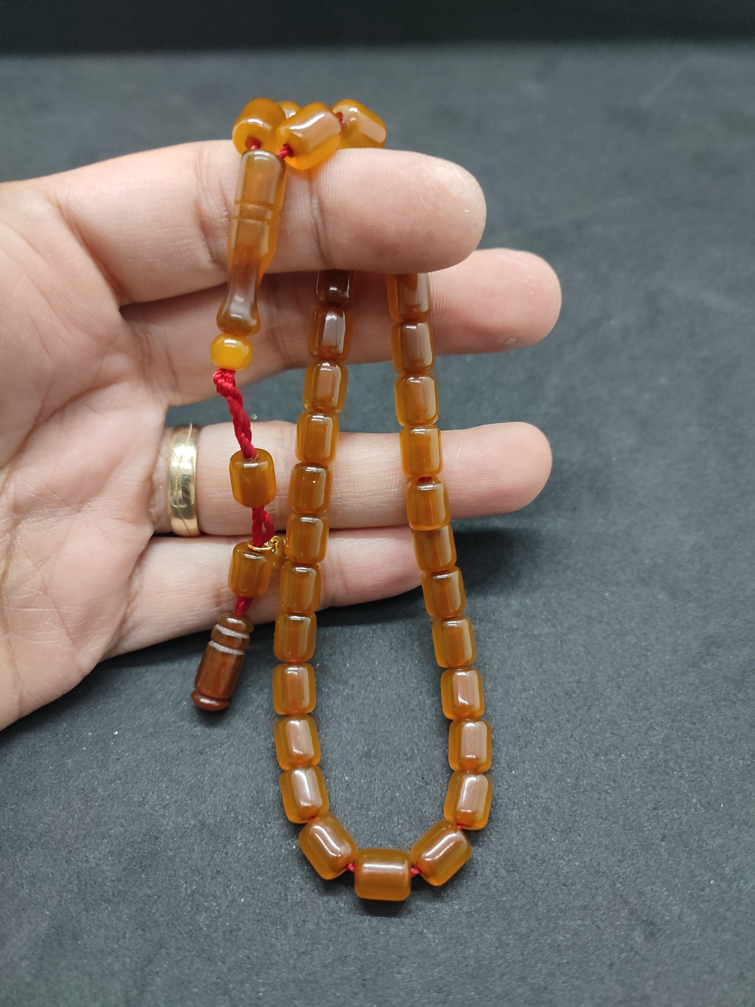 Hayyani Usta Eseri Çift Zımpara Çift Cilalı  Rengin Zirvesi Bir Sıkma Kehribar Sertifikalı 9638 küçük resim 3