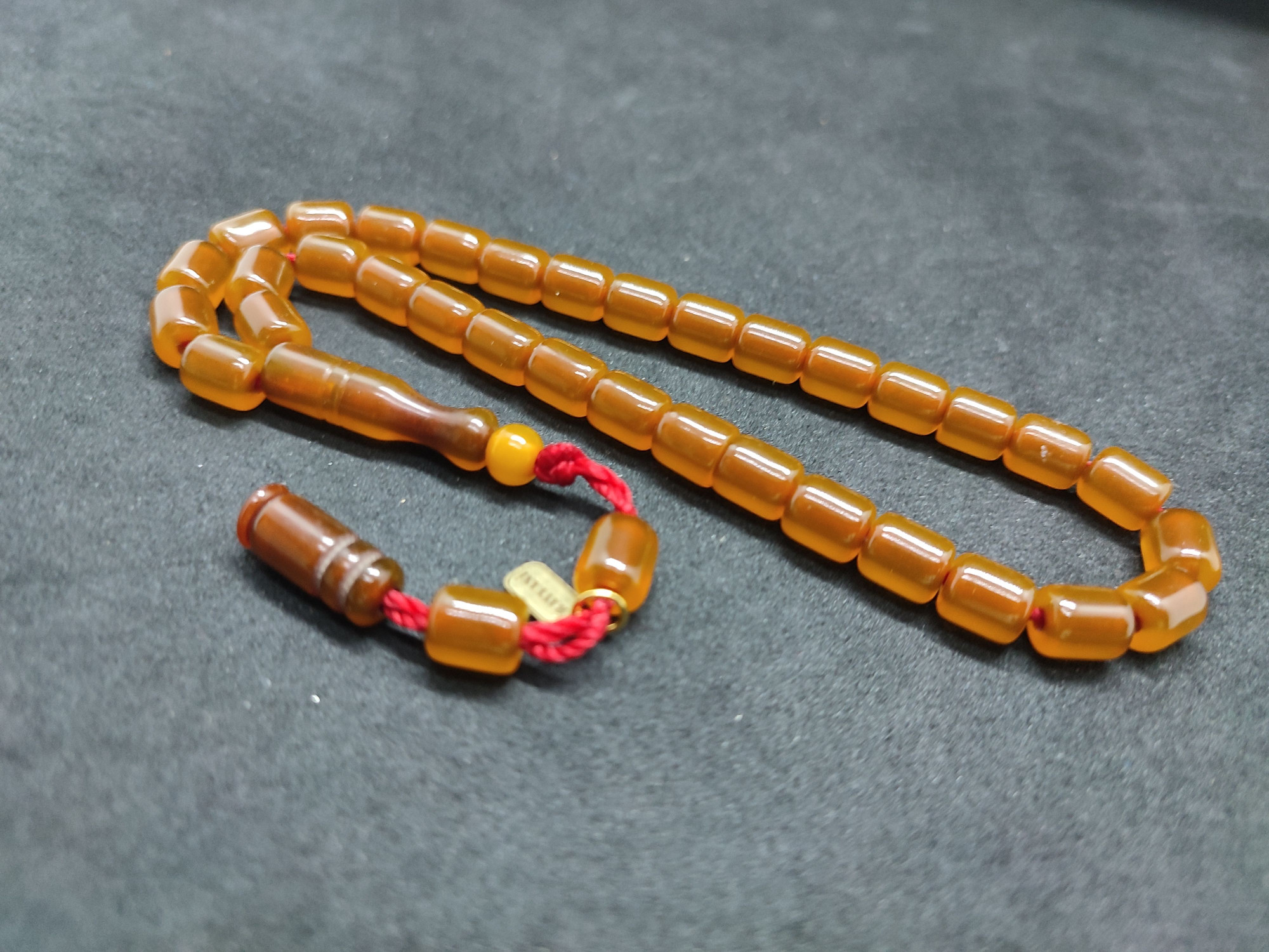 Hayyani Usta Eseri Çift Zımpara Çift Cilalı  Rengin Zirvesi Bir Sıkma Kehribar Sertifikalı 9638 küçük resim 4