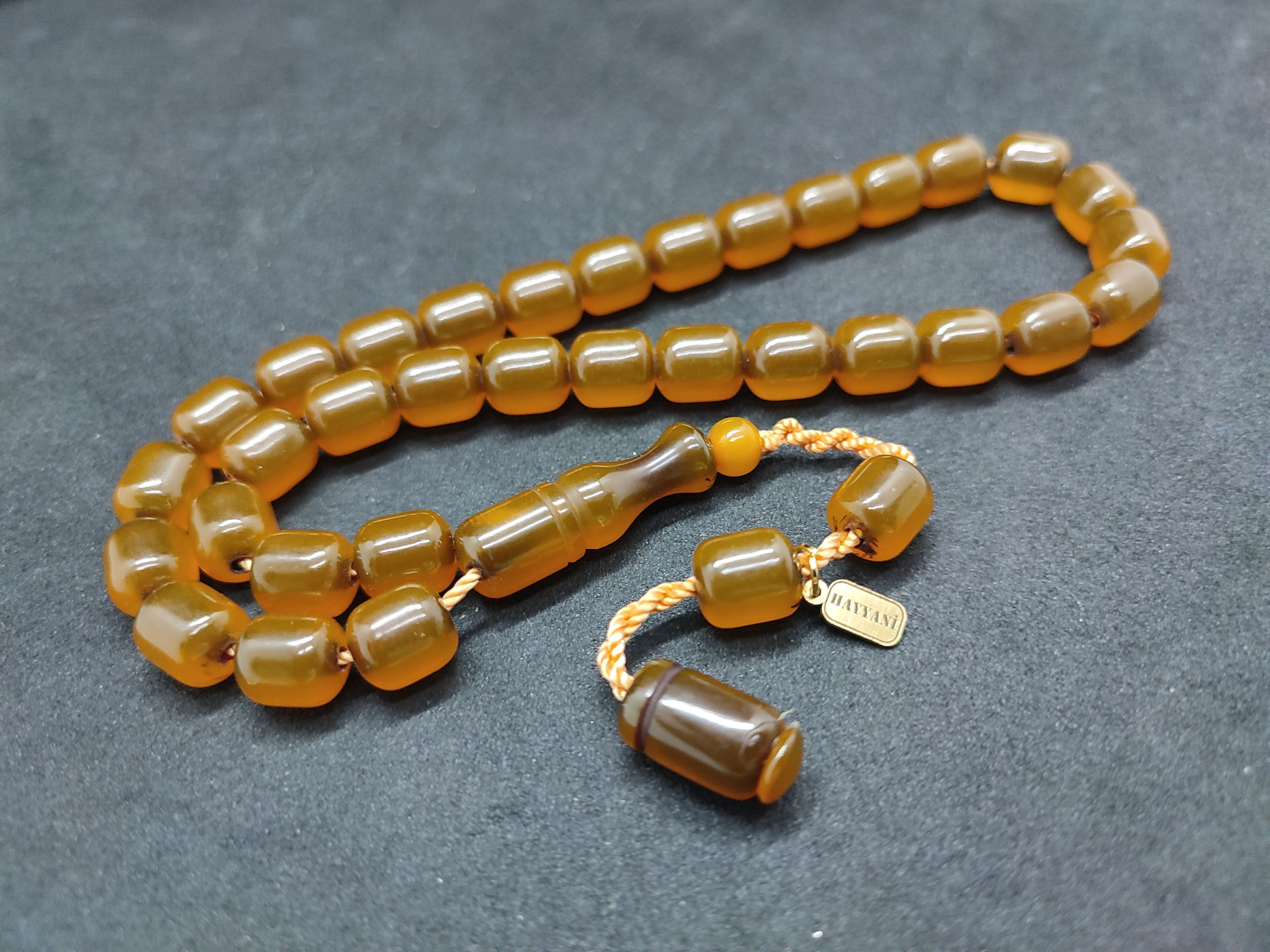 Hayyani Usta Eseri Çift Zımpara Çift Cilalı  Rengin Zirvesi Bir Sıkma Kehribar Sertifikalı 9639 küçük resim 2