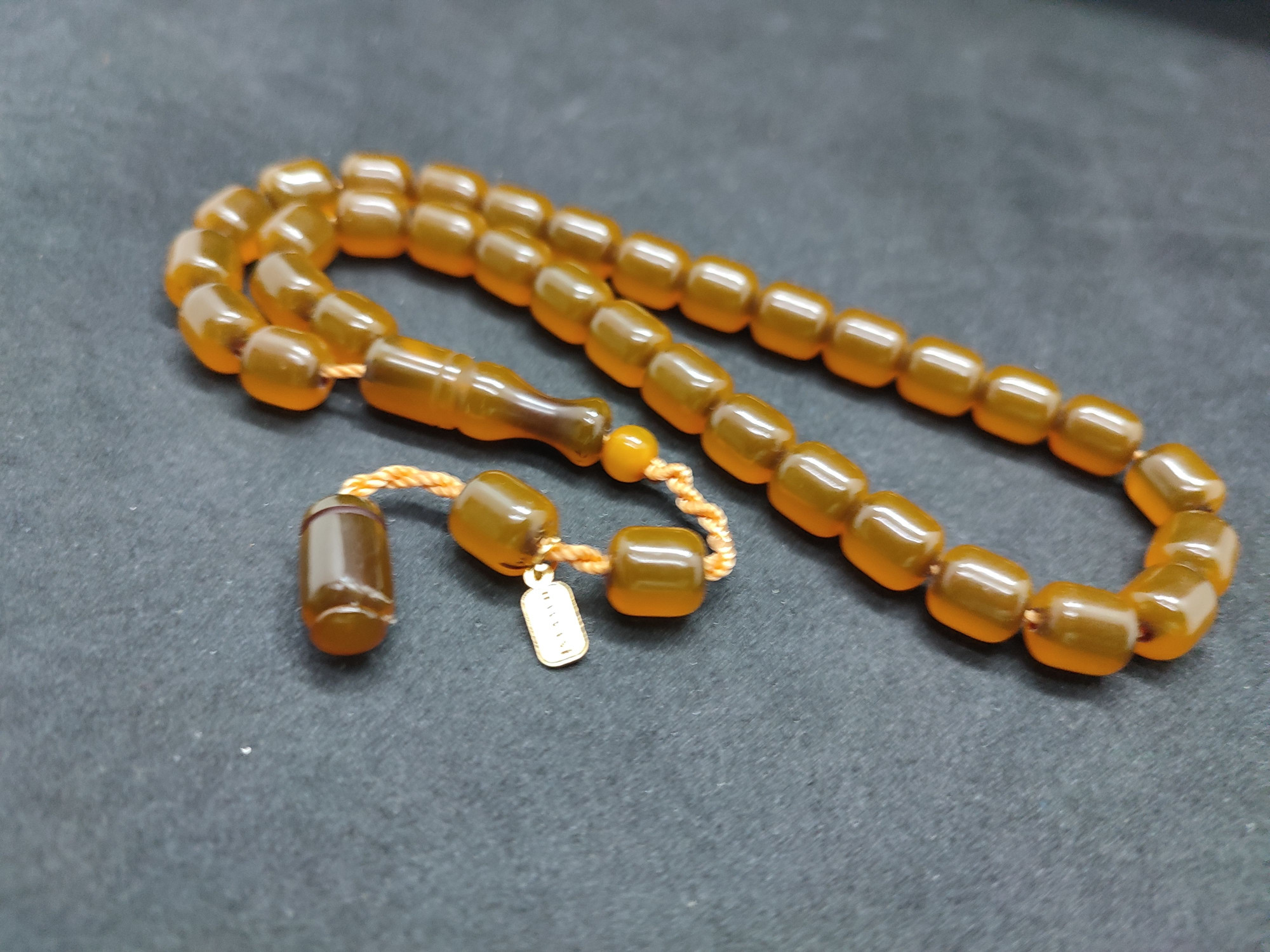 Hayyani Usta Eseri Çift Zımpara Çift Cilalı  Rengin Zirvesi Bir Sıkma Kehribar Sertifikalı 9639 küçük resim 3