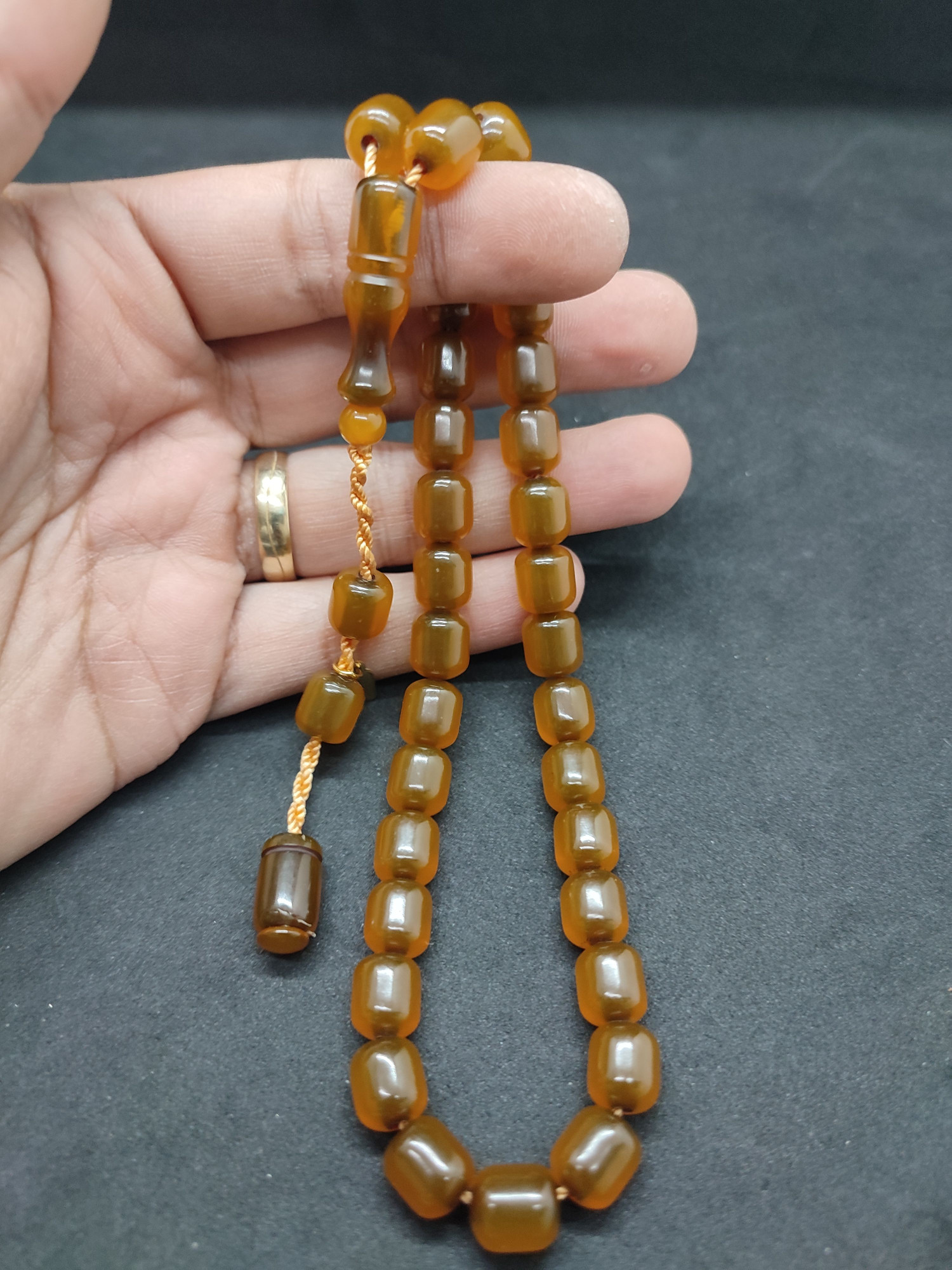 Hayyani Usta Eseri Çift Zımpara Çift Cilalı  Rengin Zirvesi Bir Sıkma Kehribar Sertifikalı 9639 küçük resim 4