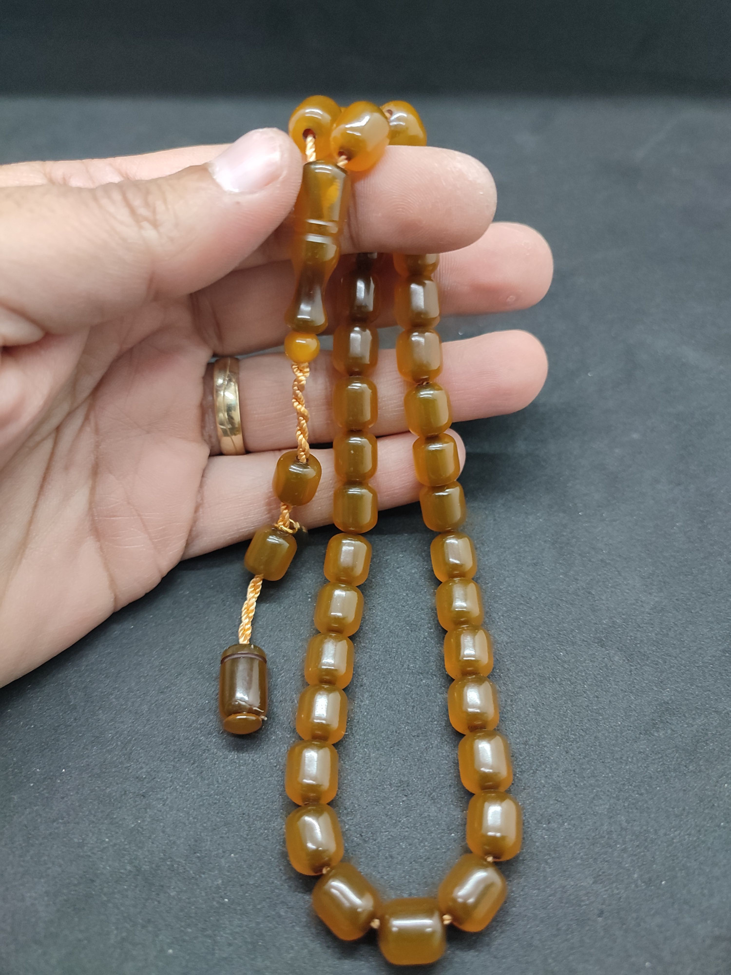 Hayyani Usta Eseri Çift Zımpara Çift Cilalı  Rengin Zirvesi Bir Sıkma Kehribar Sertifikalı 9639 küçük resim 5