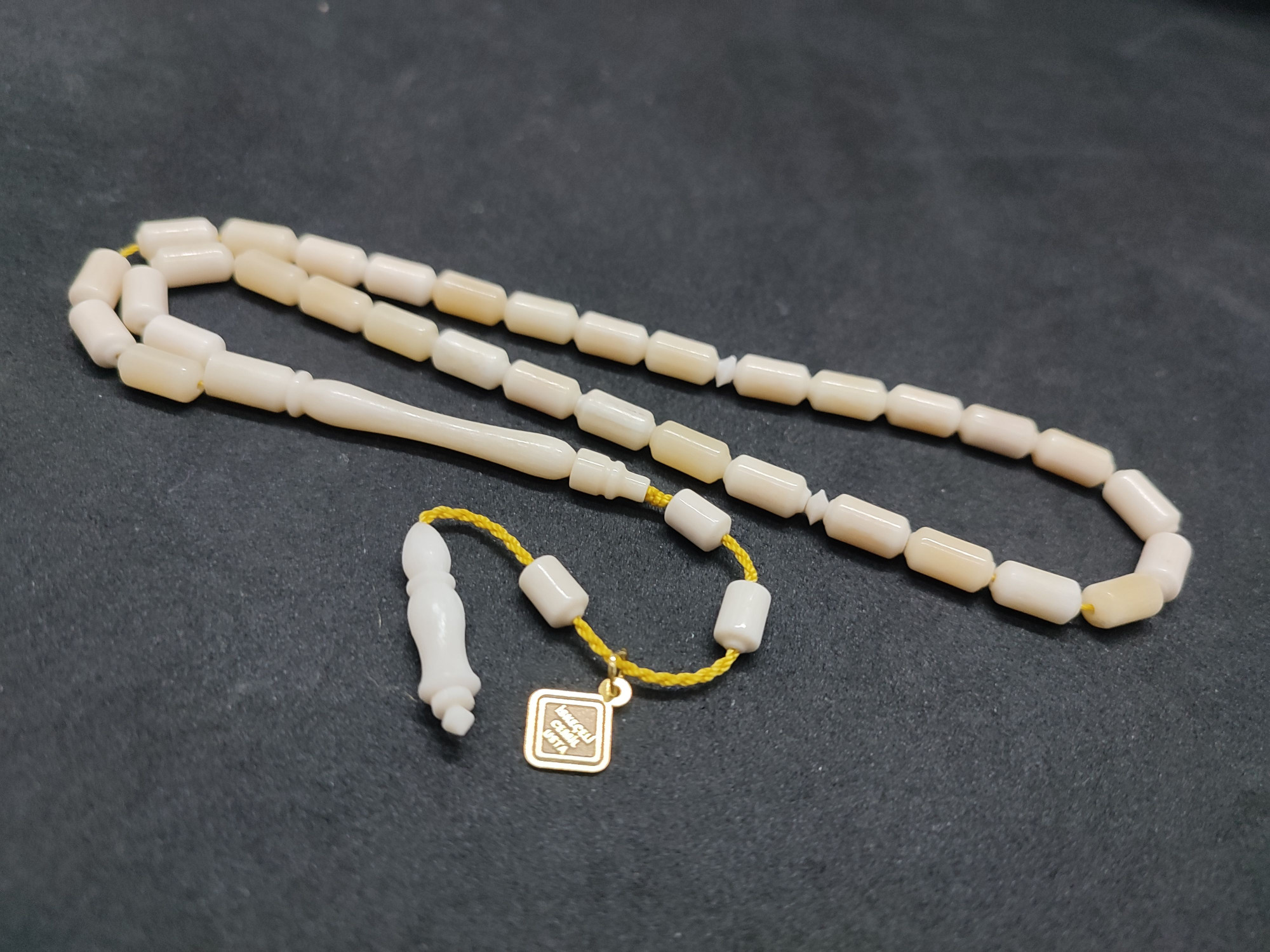 İskeçeli̇ Cemi̇l Usta Eseri̇ Sülün İmame El Boy  Naturel Bali̇na Kemi̇ği̇ küçük resim 3