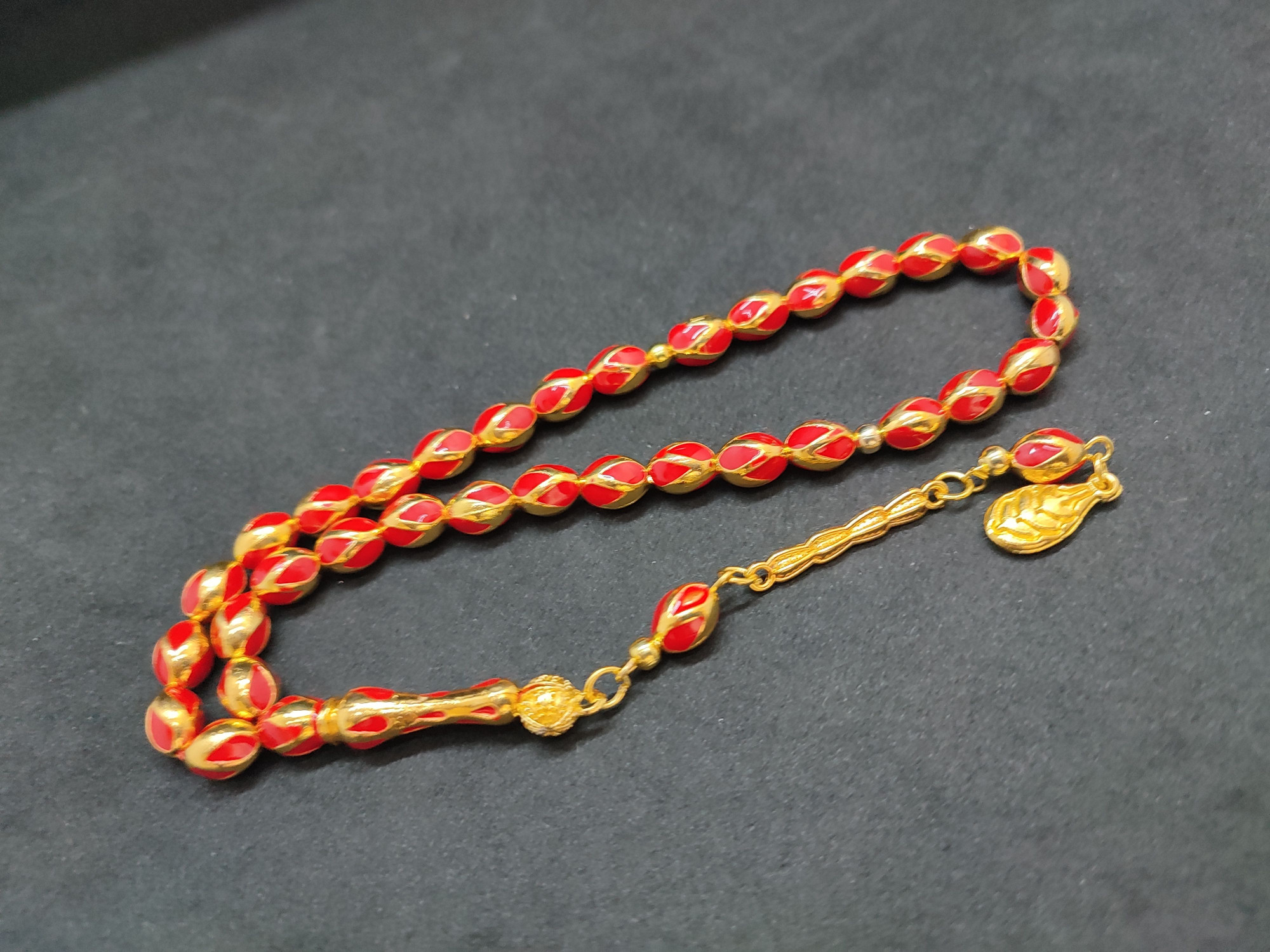 47 Gram Düşük Ayar Gümüş Tesbih 6’lı Yarma Model Sertifikalı 9685