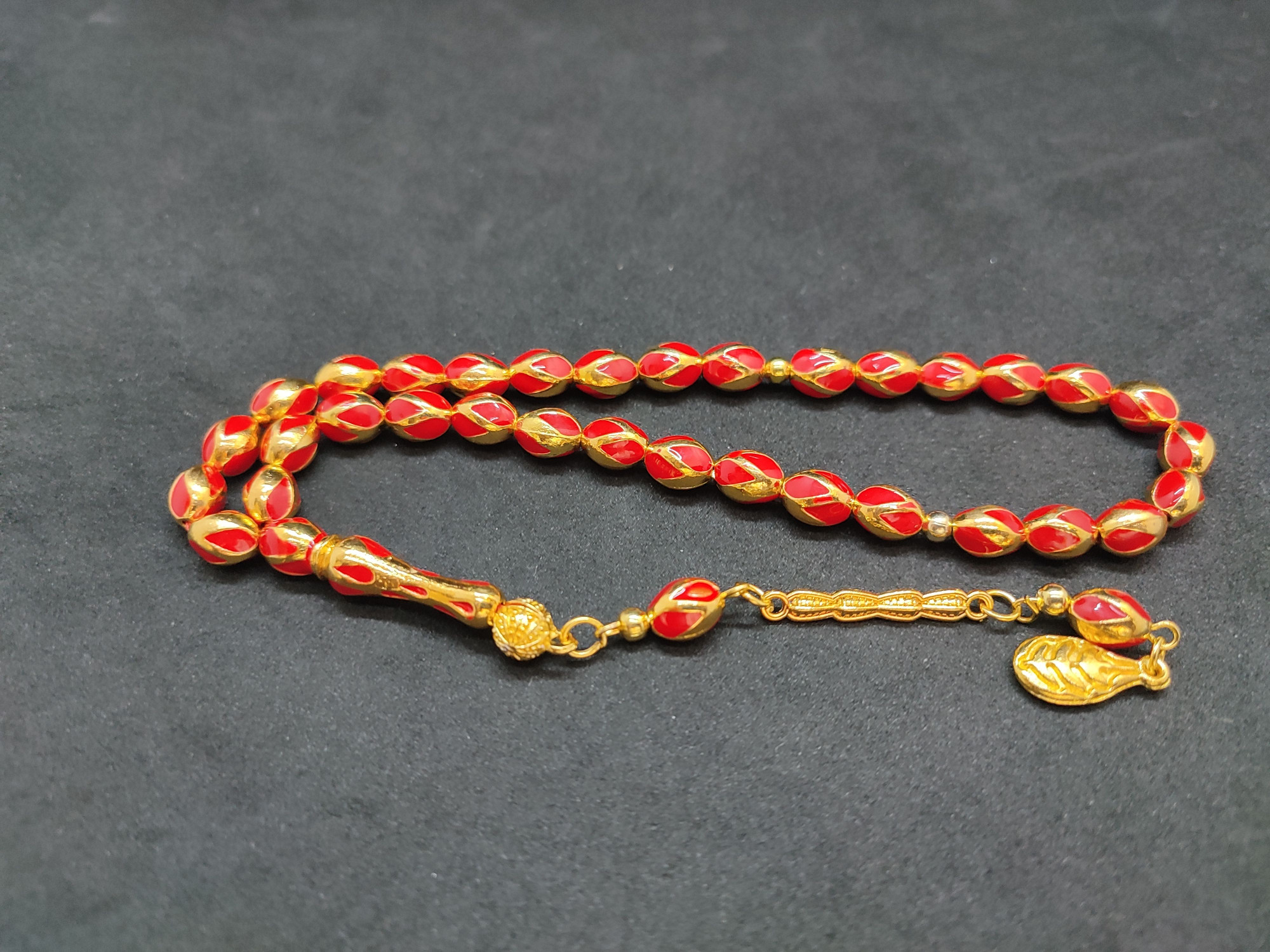 47 Gram Düşük Ayar Gümüş Tesbih 6’lı Yarma Model Sertifikalı 9685 küçük resim 2