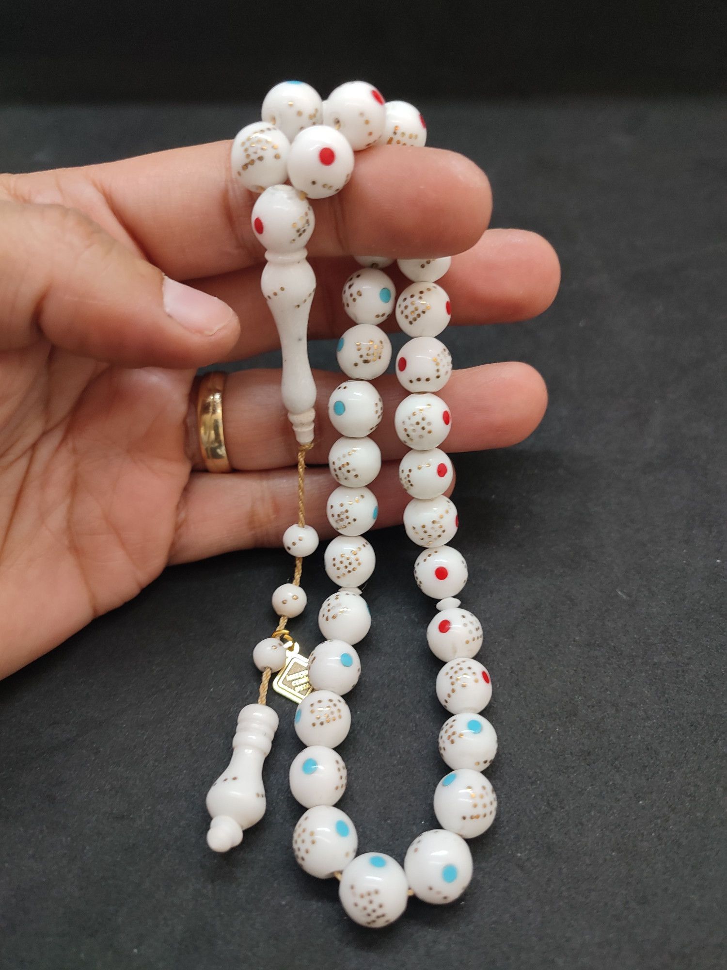 İskeçeli Cemil Usta Eseri Bronz Çakımlı Mineli Naturel Deve Kemiği Sertifikalı 9688 küçük resim 5