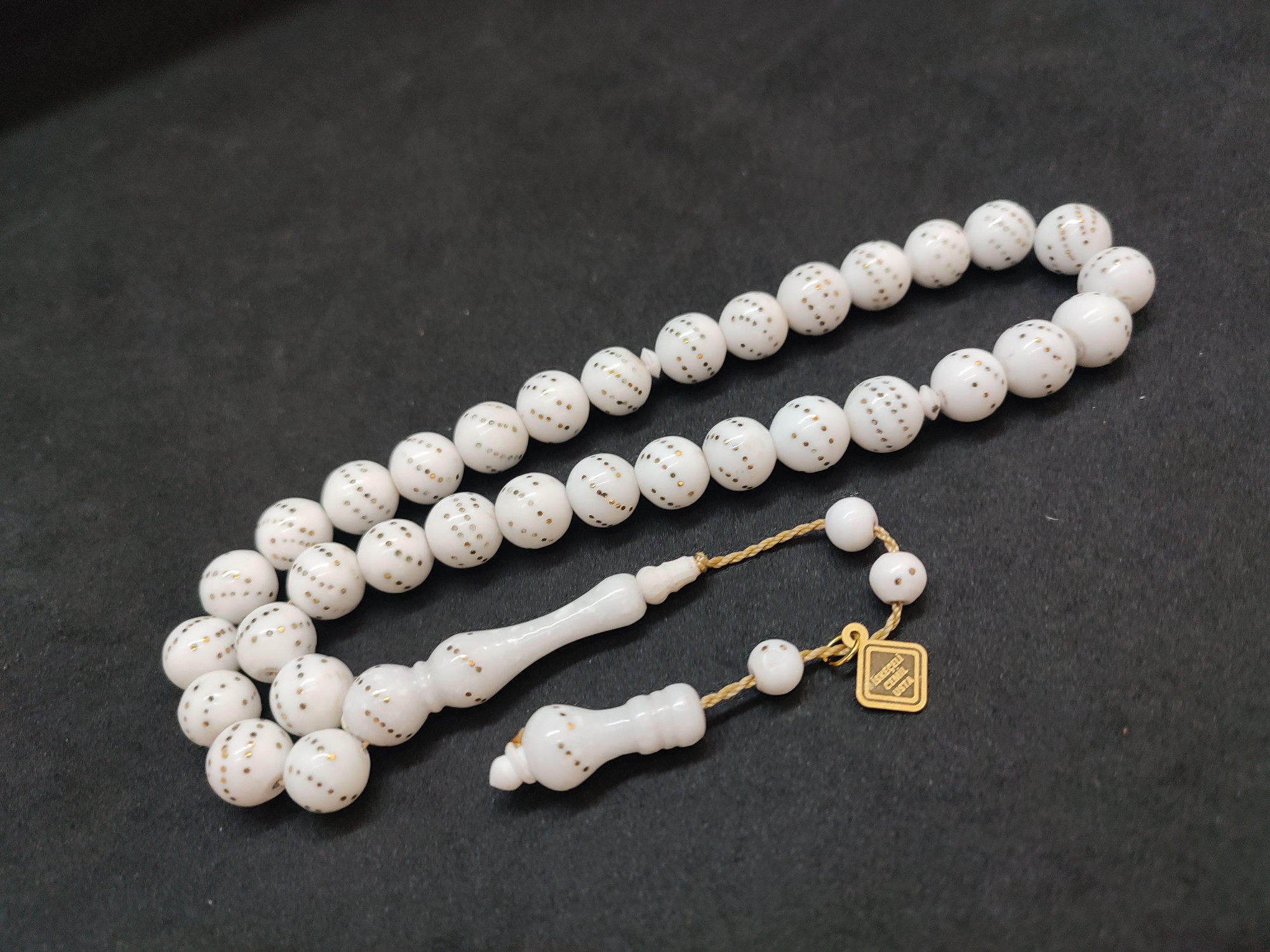 İskeçeli Cemil Usta Eseri Bronz Çakımlı Mineli Naturel Deve Kemiği Sertifikalı 9689