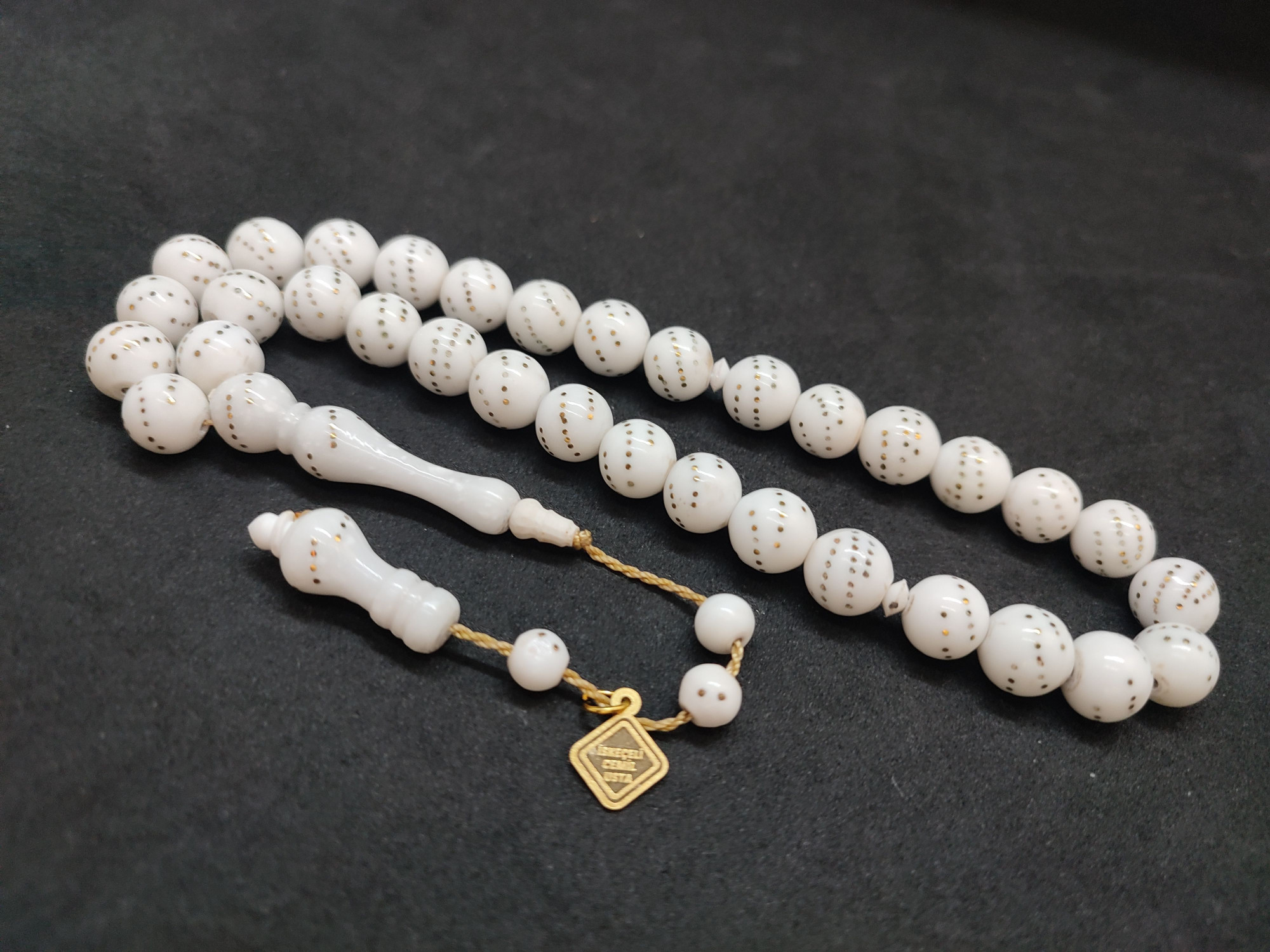 İskeçeli Cemil Usta Eseri Bronz Çakımlı Mineli Naturel Deve Kemiği Sertifikalı 9689 küçük resim 3