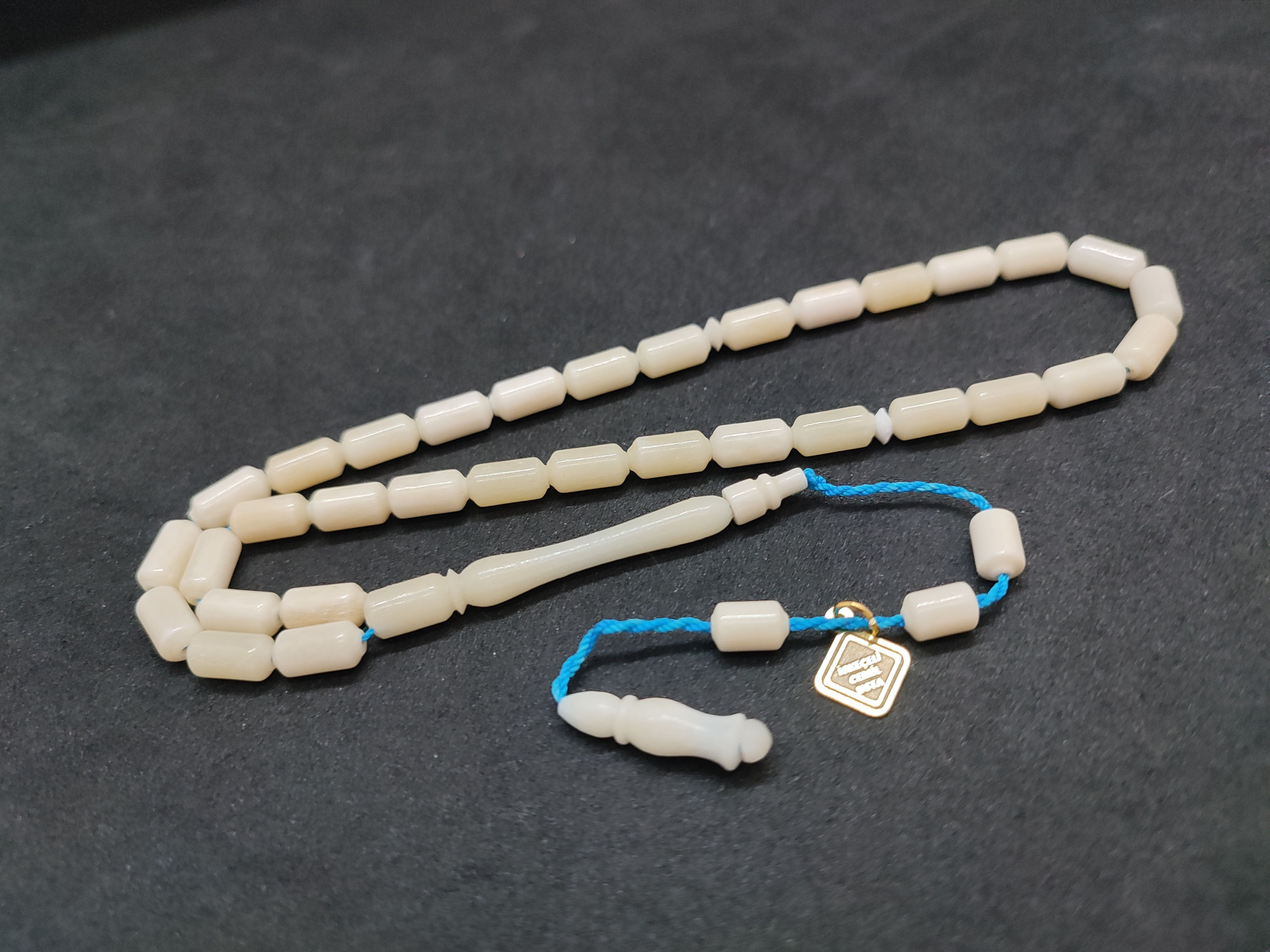 İskeçeli Cemil Usta Eseri Kuru Torna Yarı Özlü El Boy Naturel Balina Kemiği Sertifikalı 9693 küçük resim 2